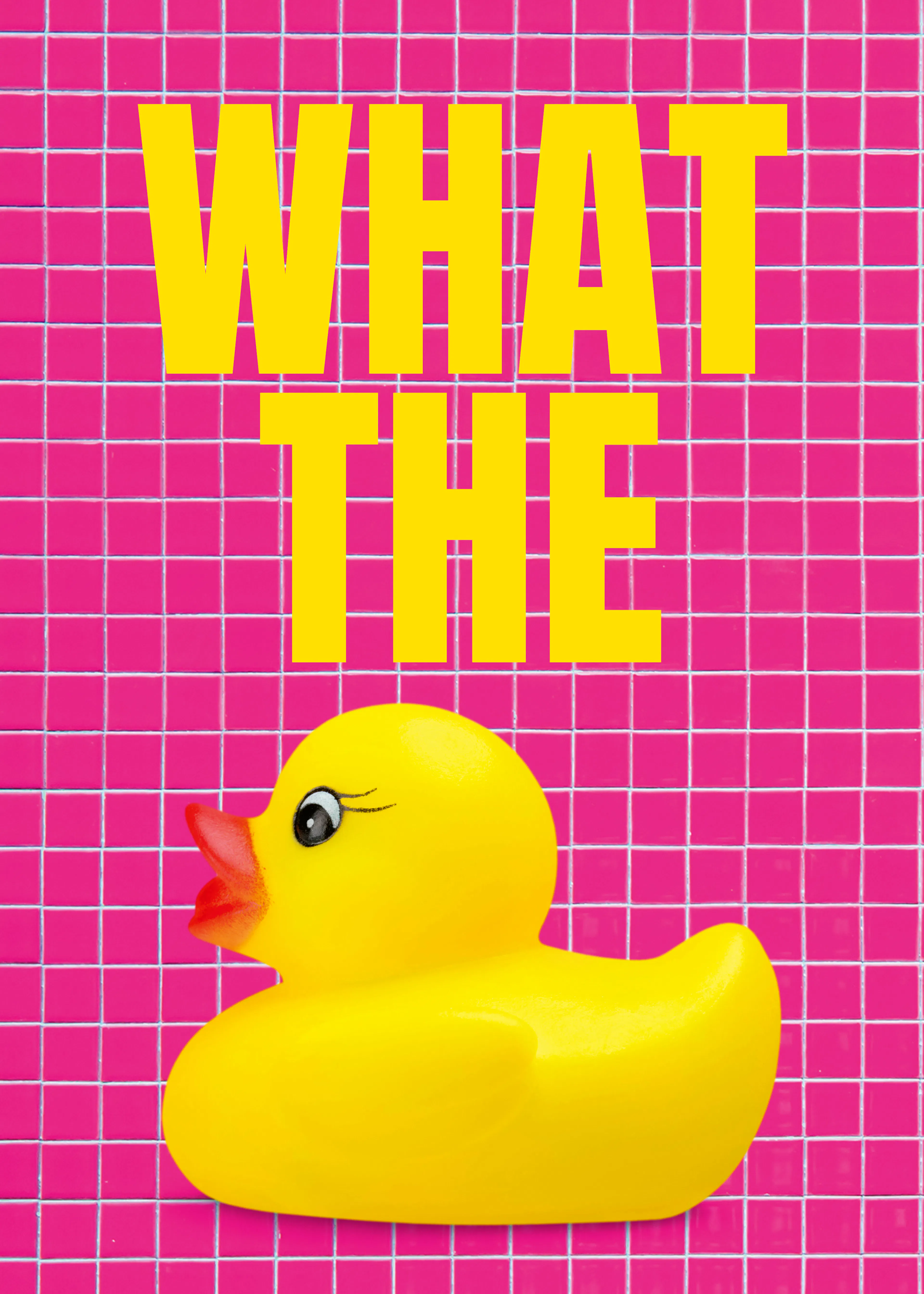 Pink Rubber Duck Poster 0