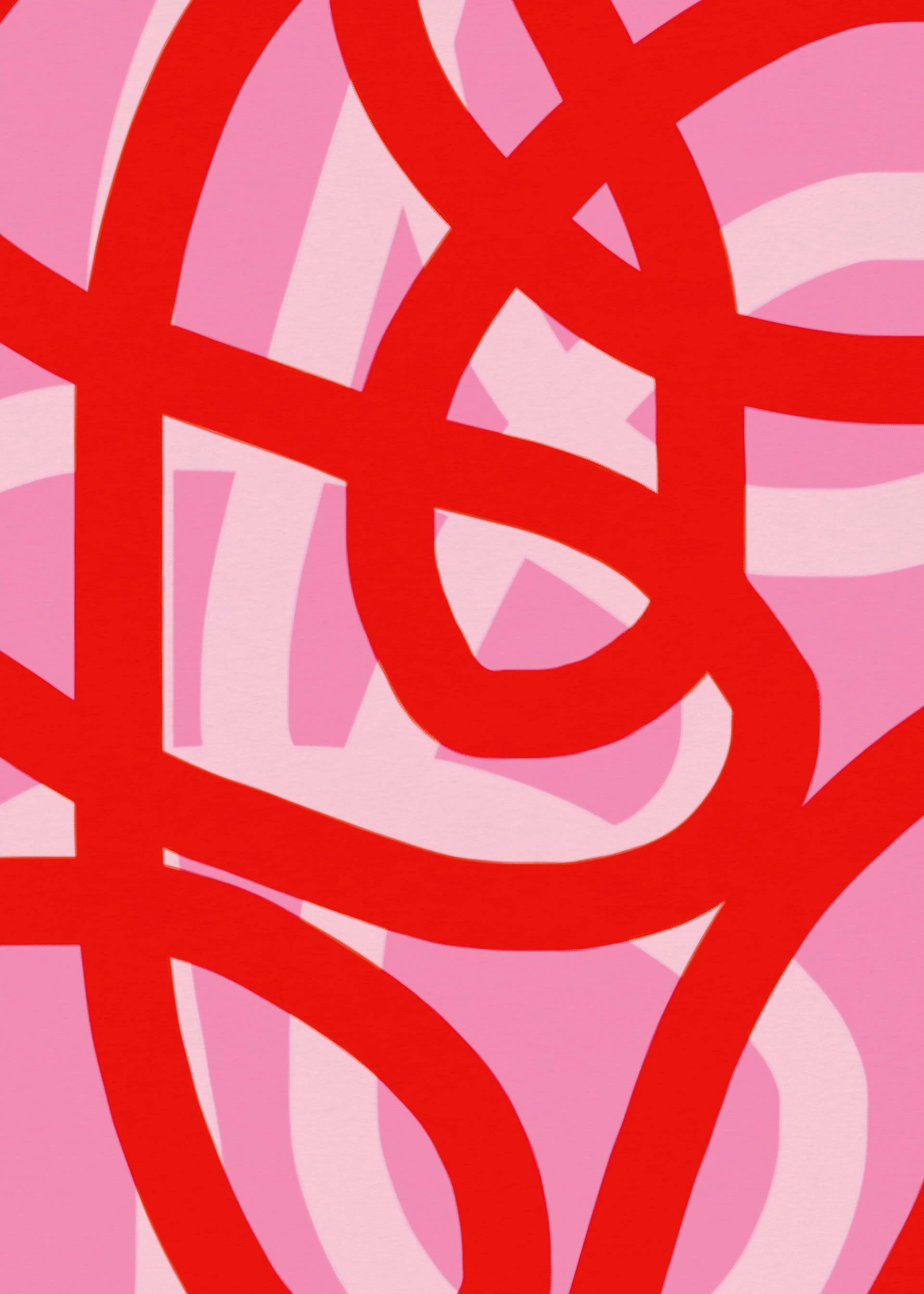 Pink Red Maze Poster 0