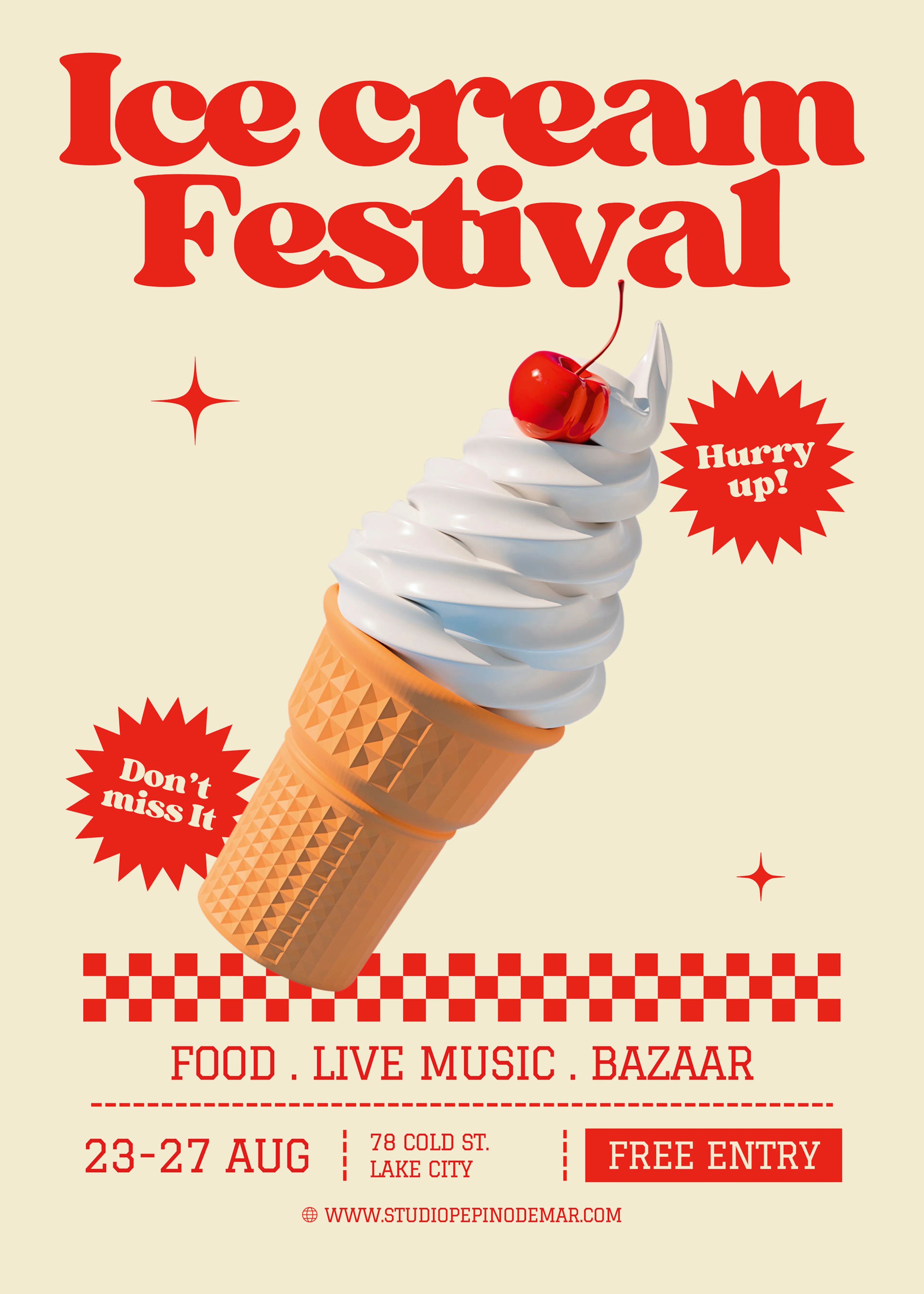 Ice Cream Festival Poster 0