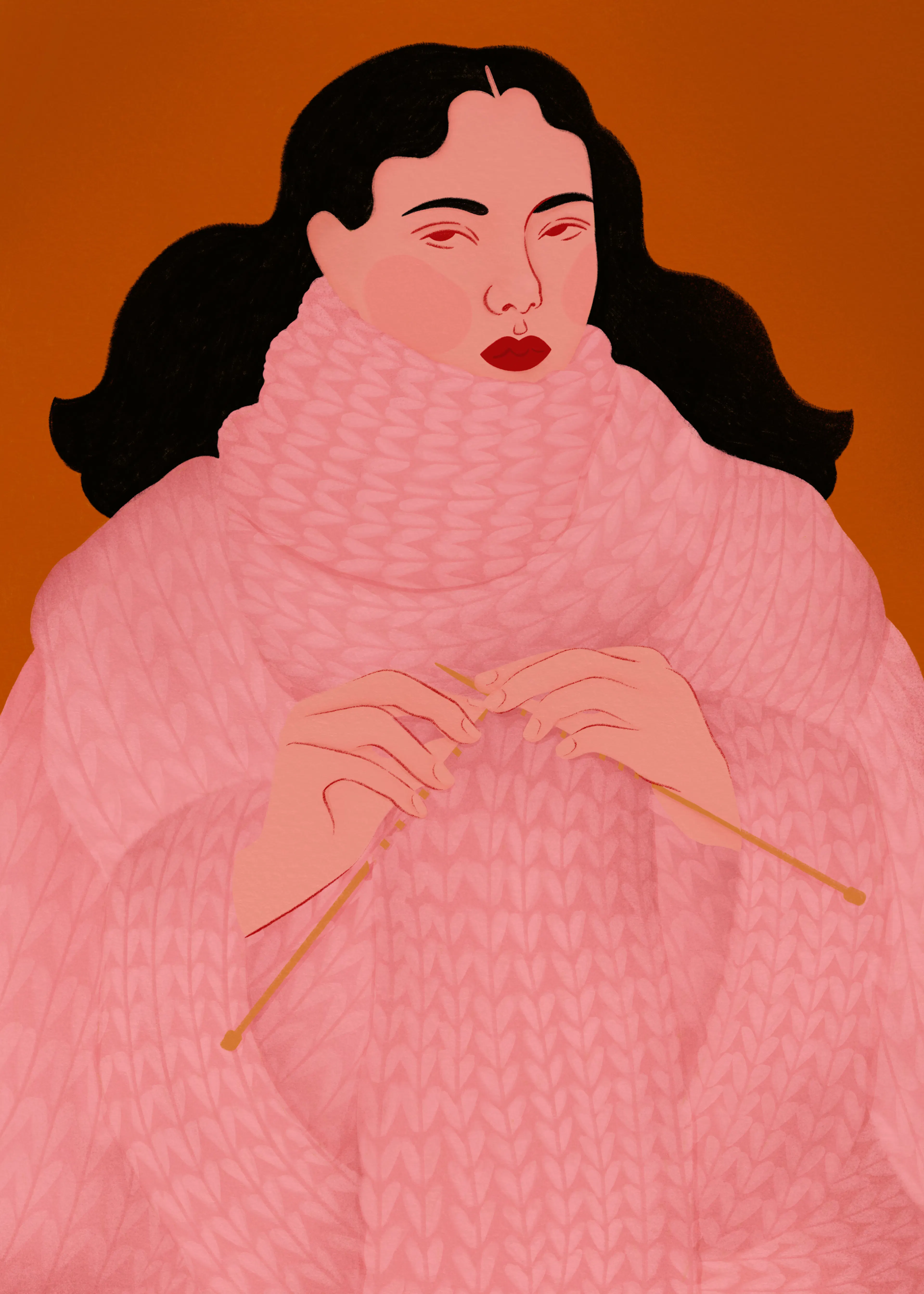 Cozy Knitting Poster 0