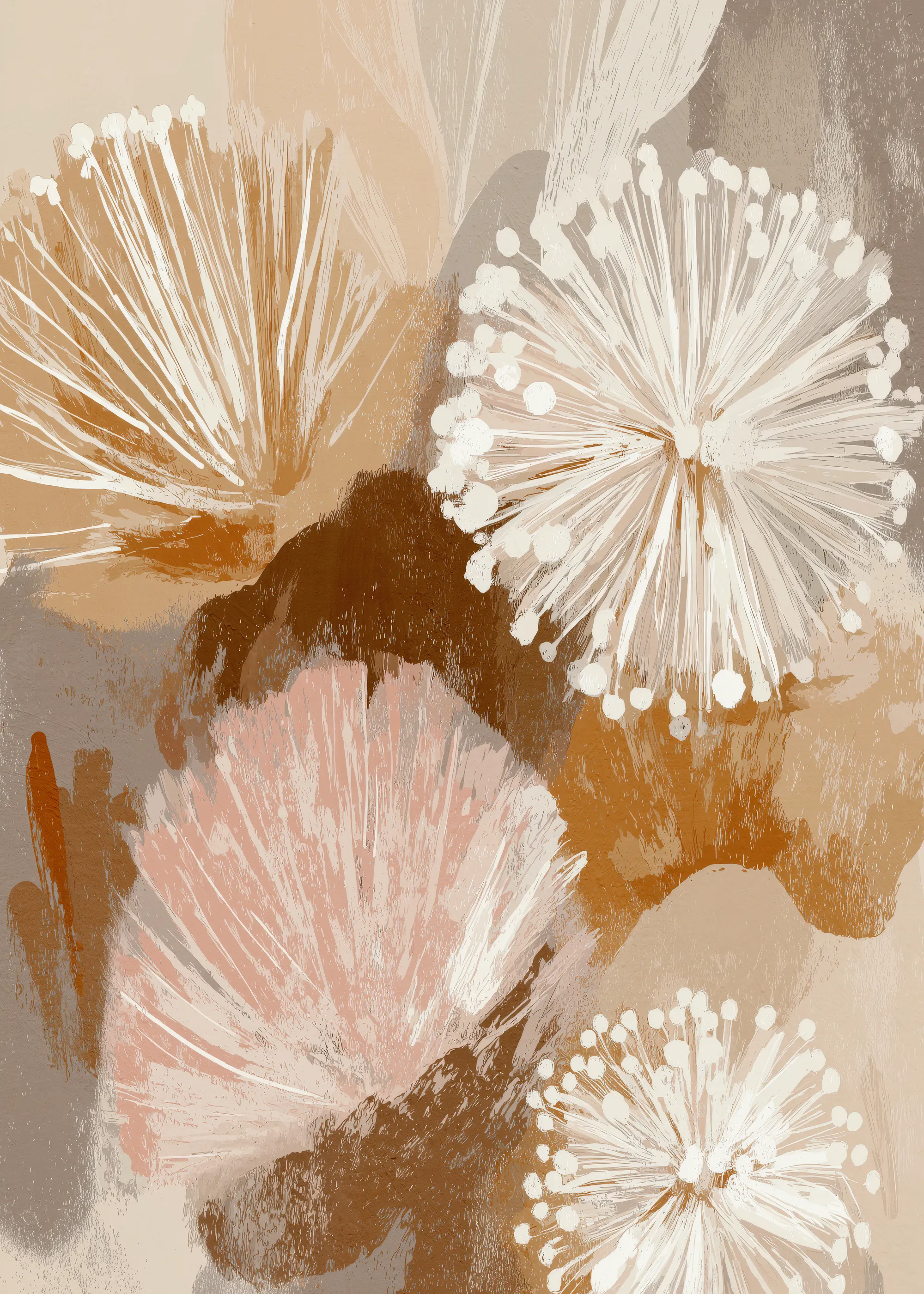 Erdige Blüten Poster 0