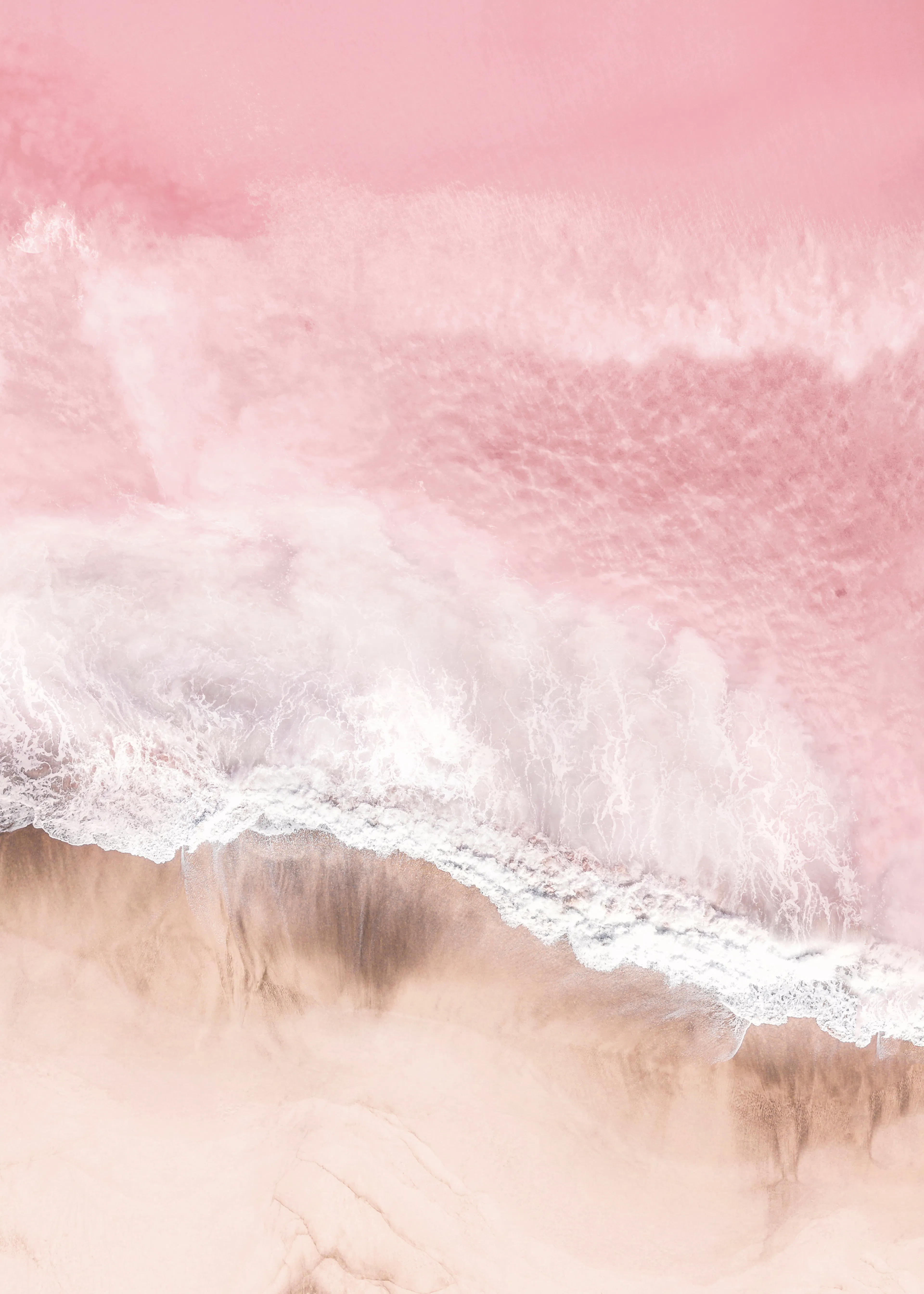 Soft Pink Wave Poster 0