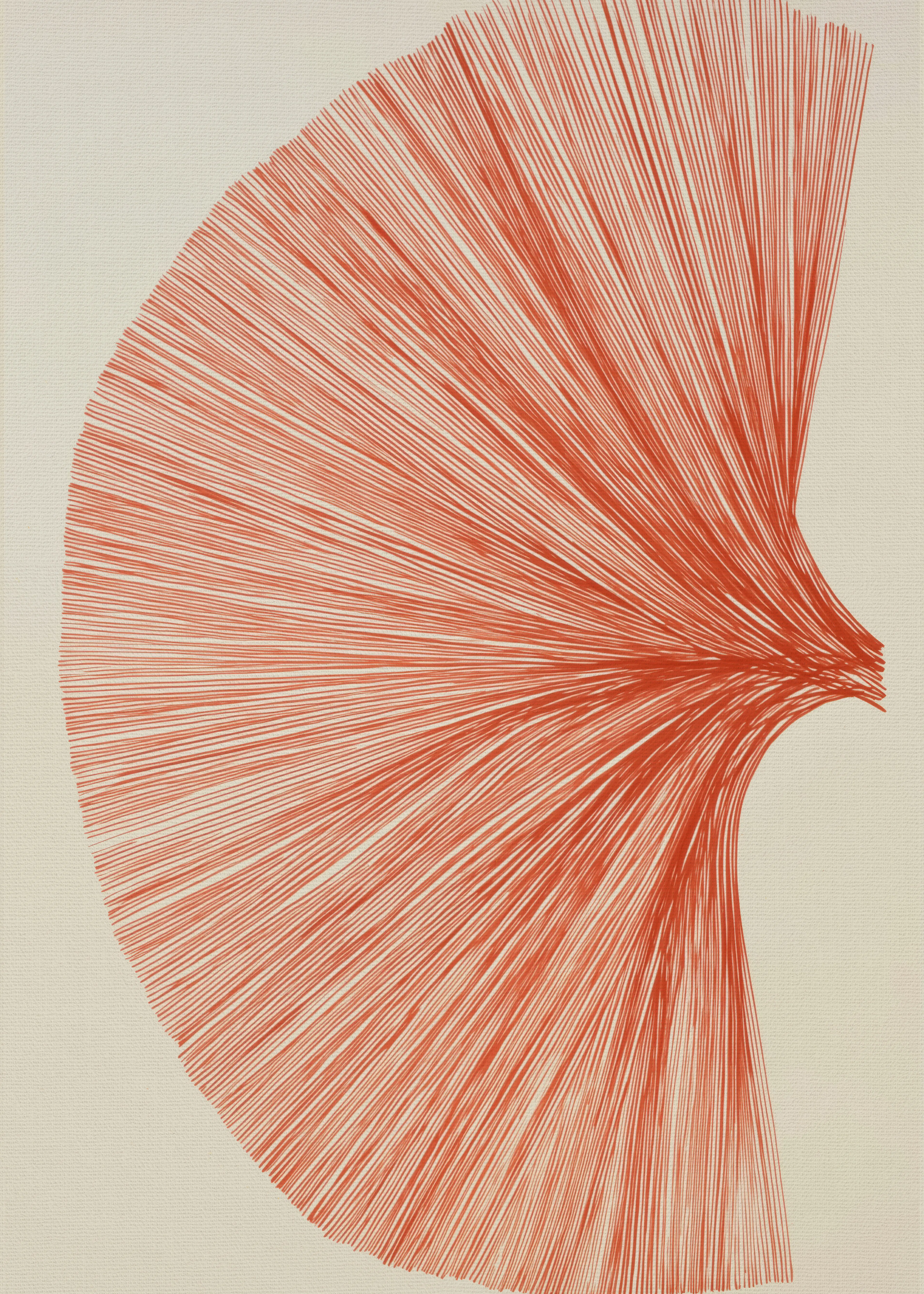 Red Fan Abstract Poster 0