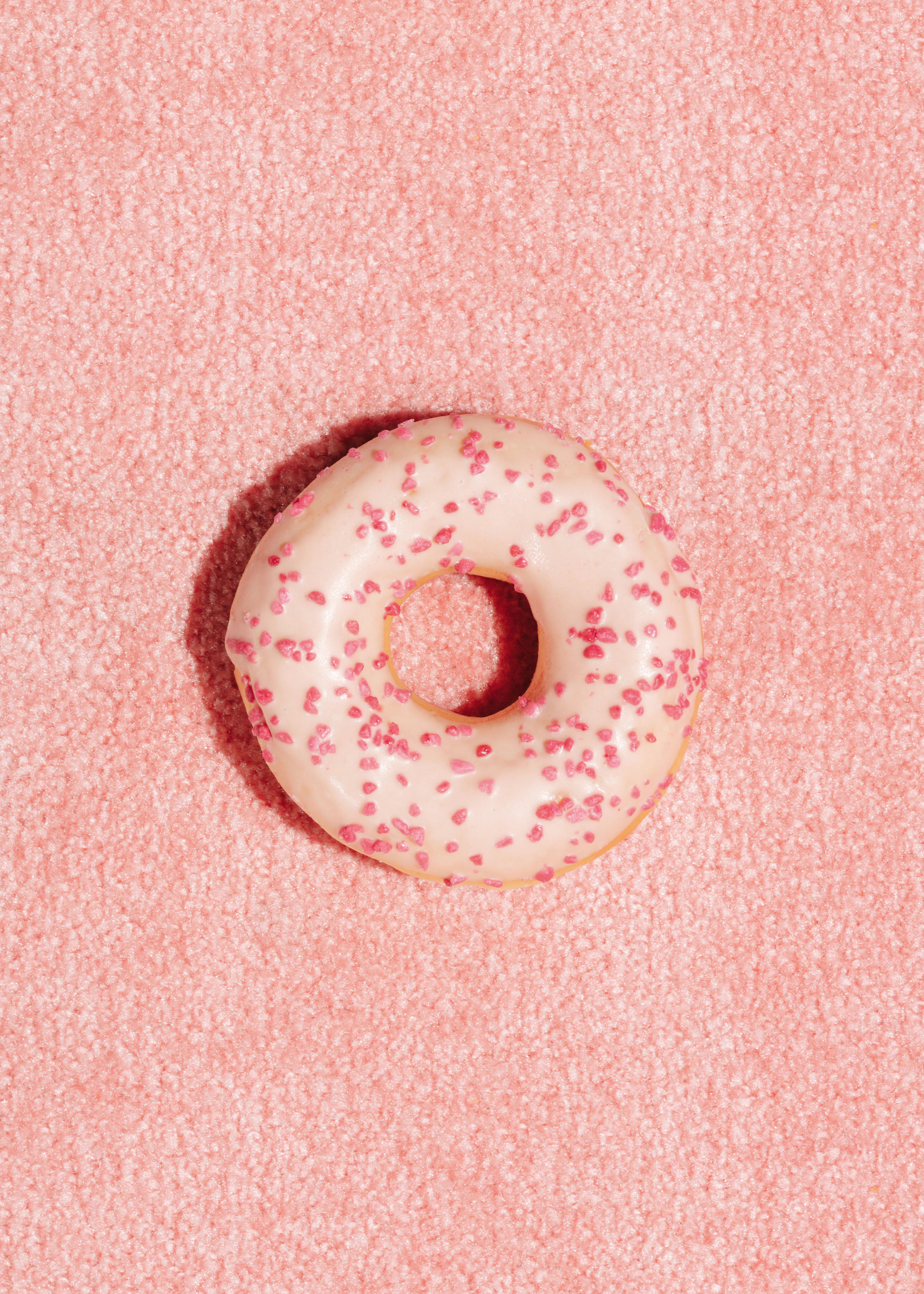 Pink Sprinkled Donut Poster 0