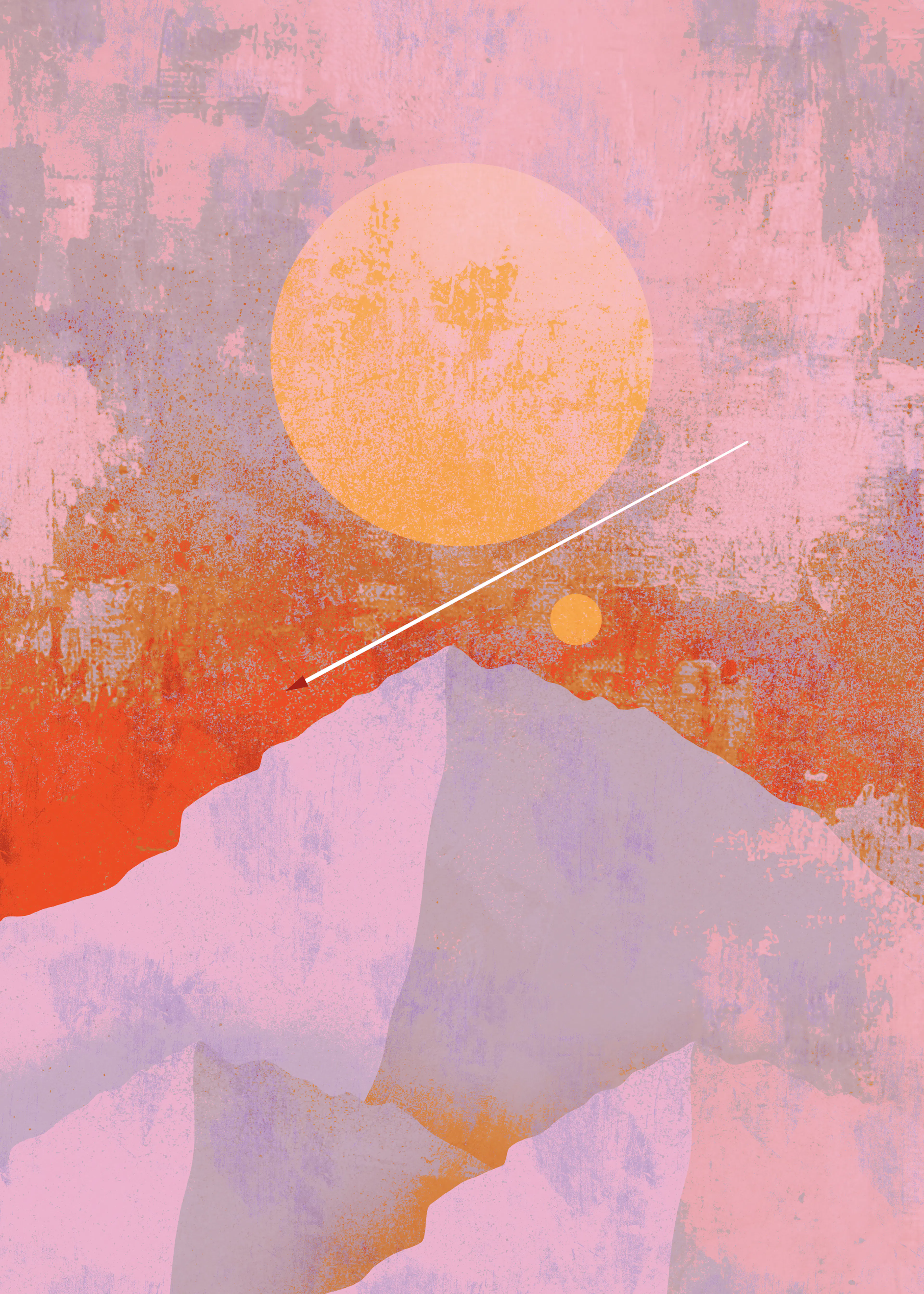 Coral Sunset Serenity Poster 0