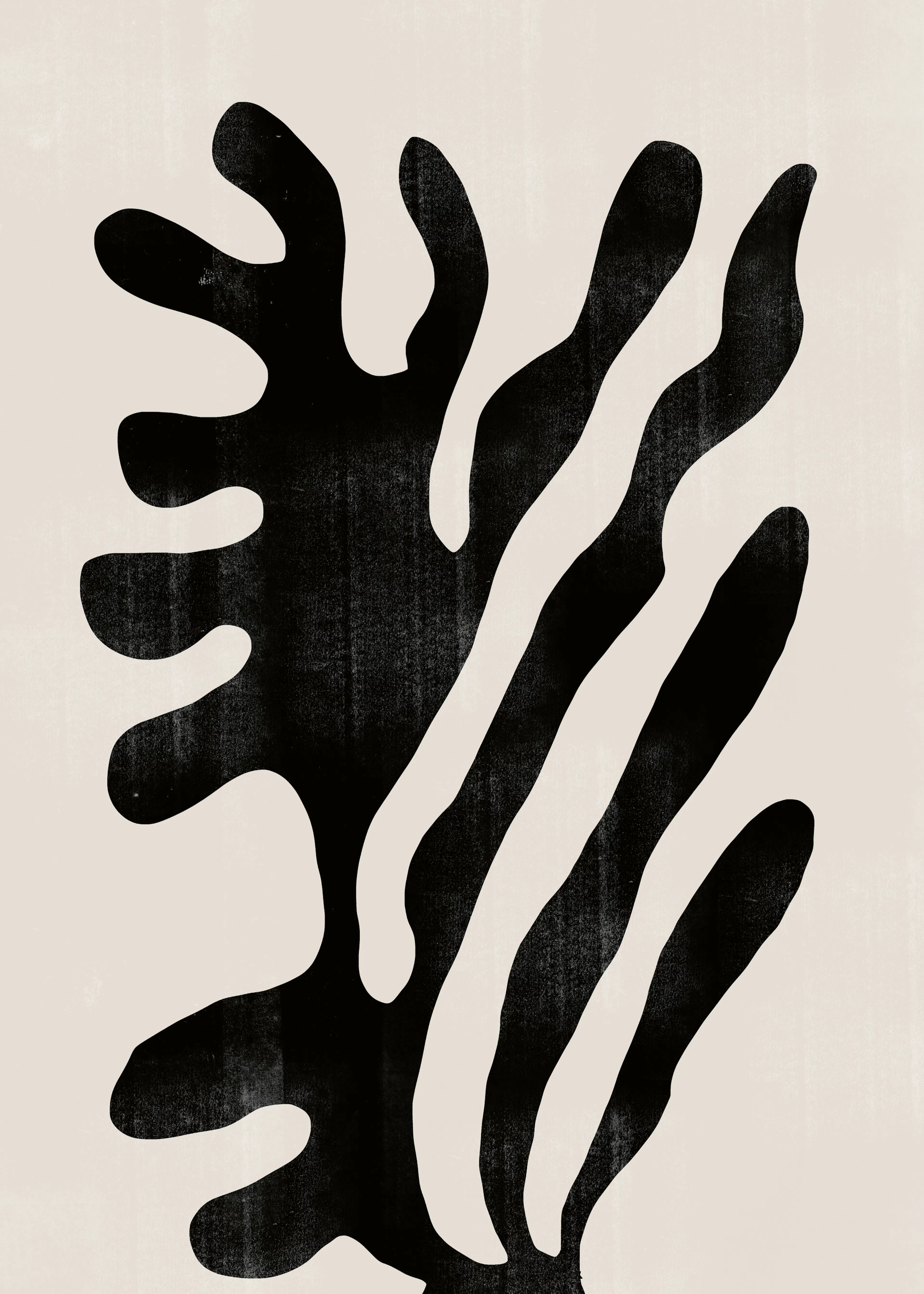Black Organic Flow Poster 0