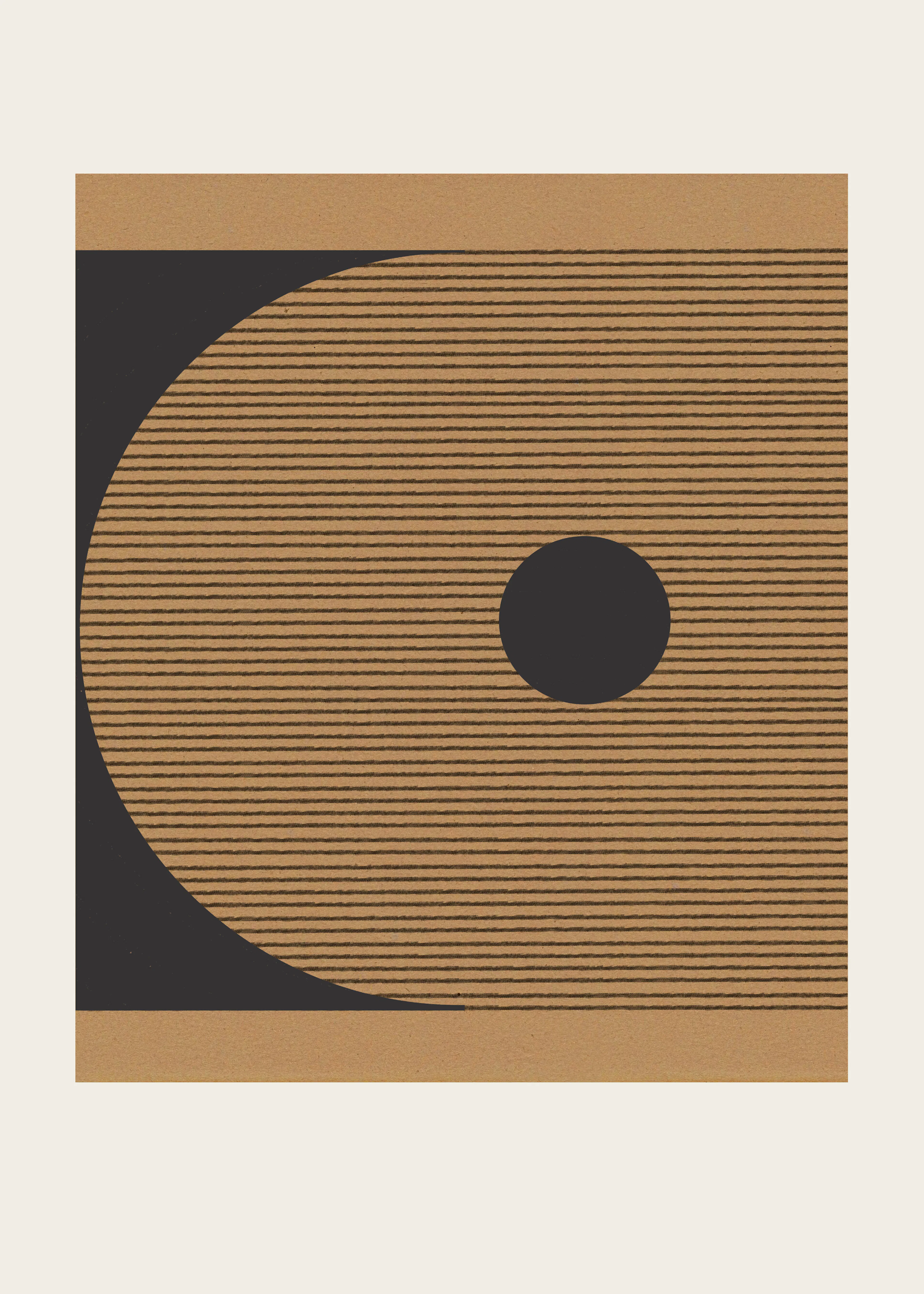 Minimalismo Moderno Marrón Póster 0