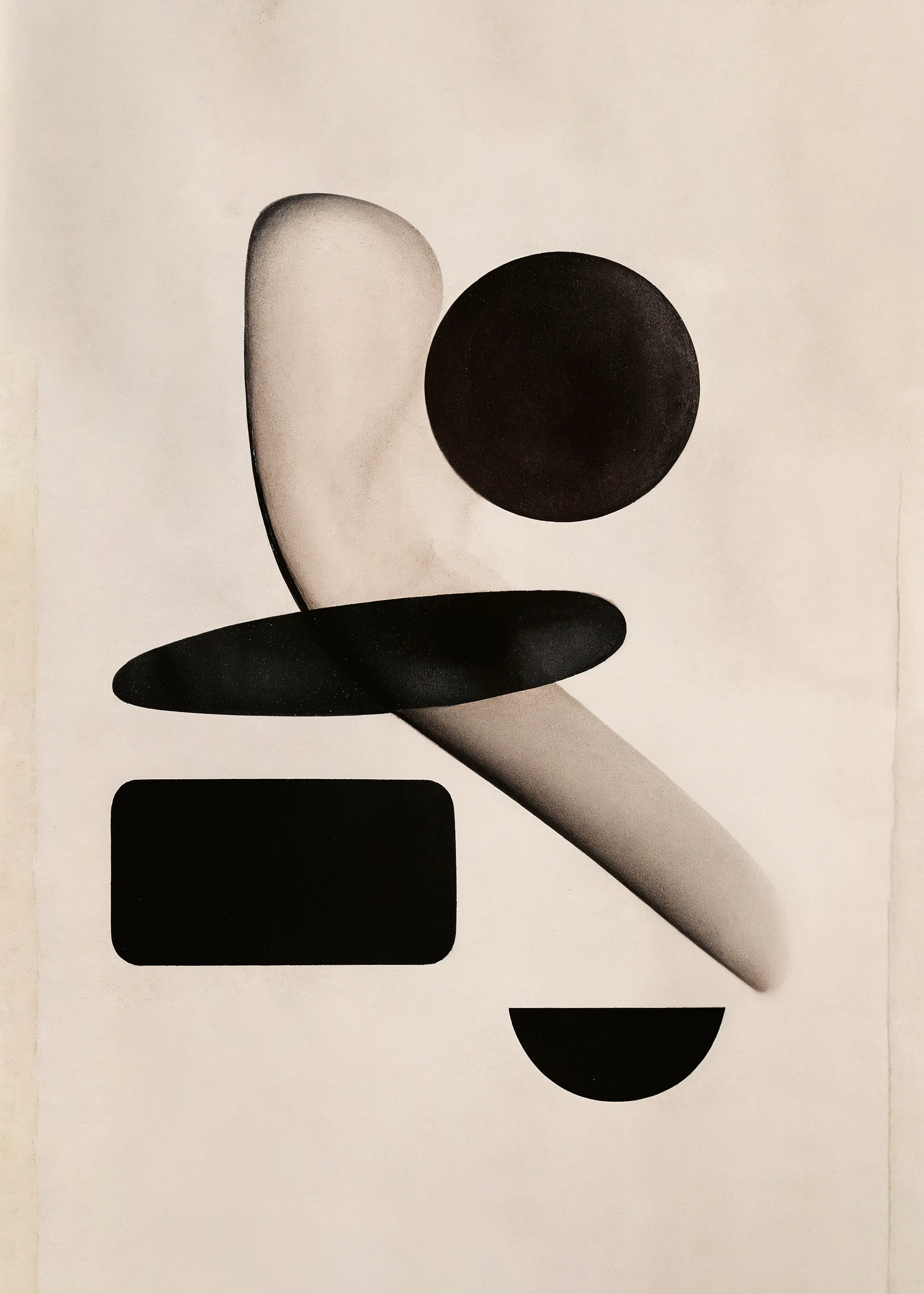 Onyx Abstract Balance Poster 0