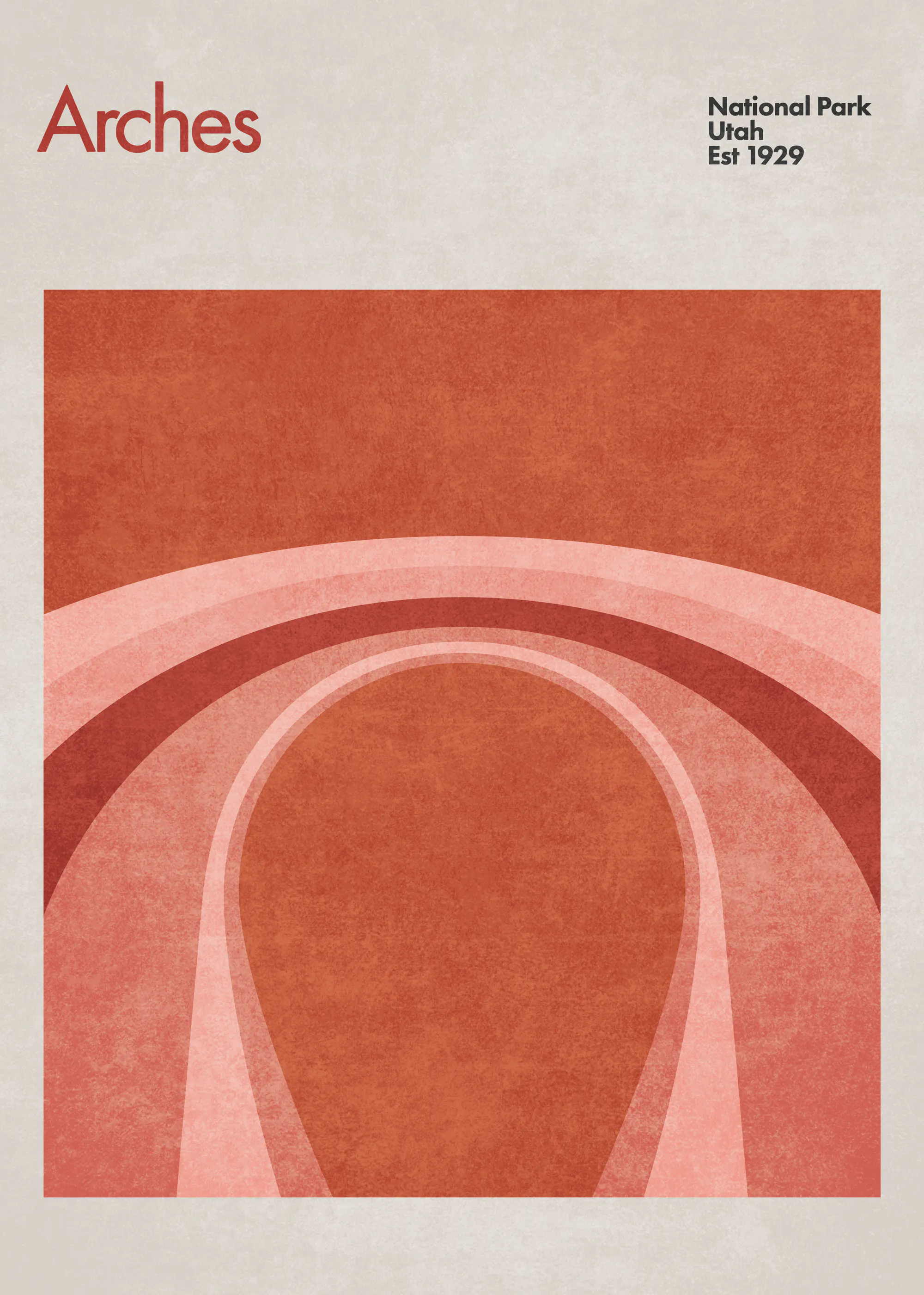 Red Arches Poster 0