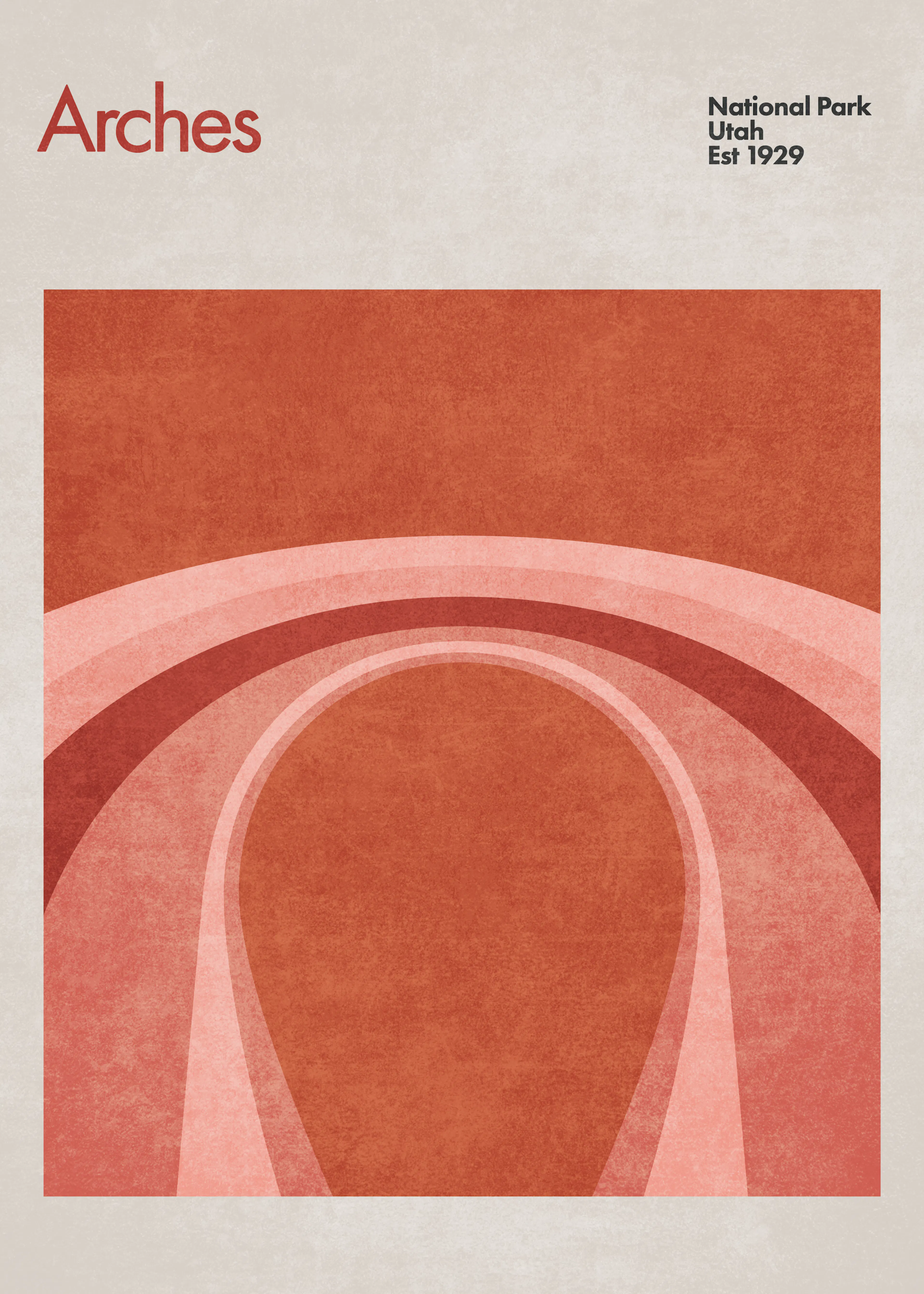 Red Arches Poster 0