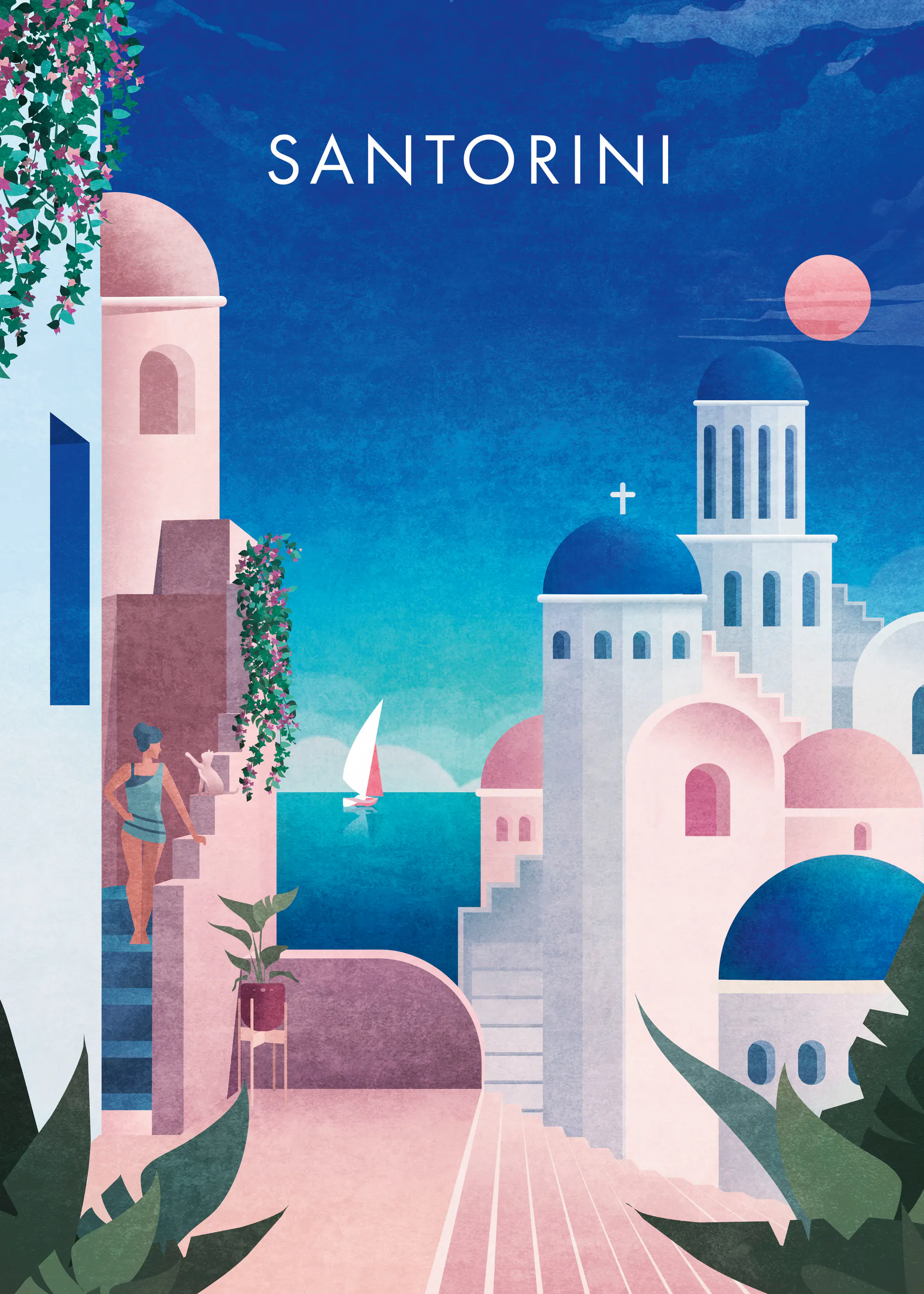 Santorini Bliss Poster 0