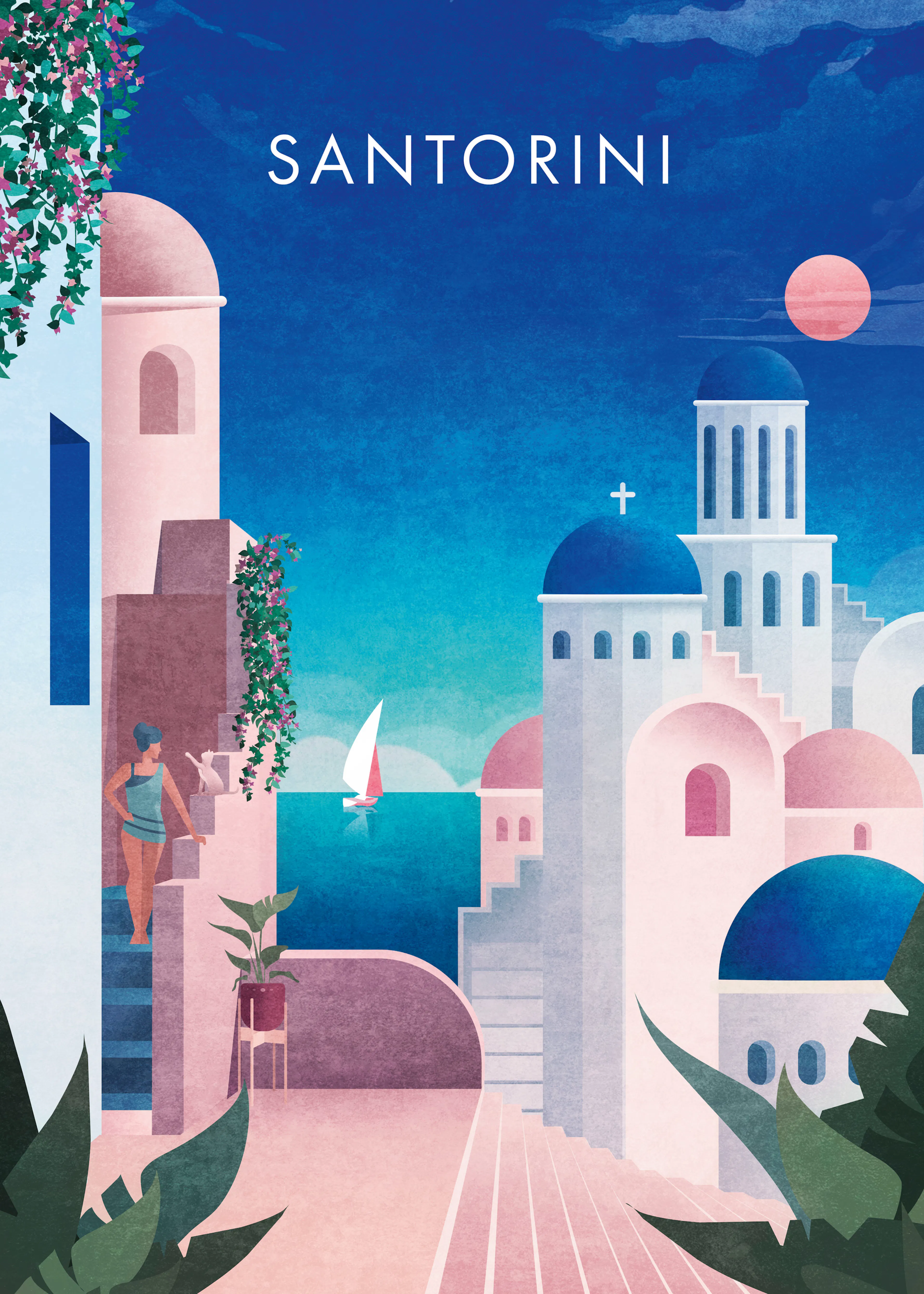 Santorini Bliss Poster 0