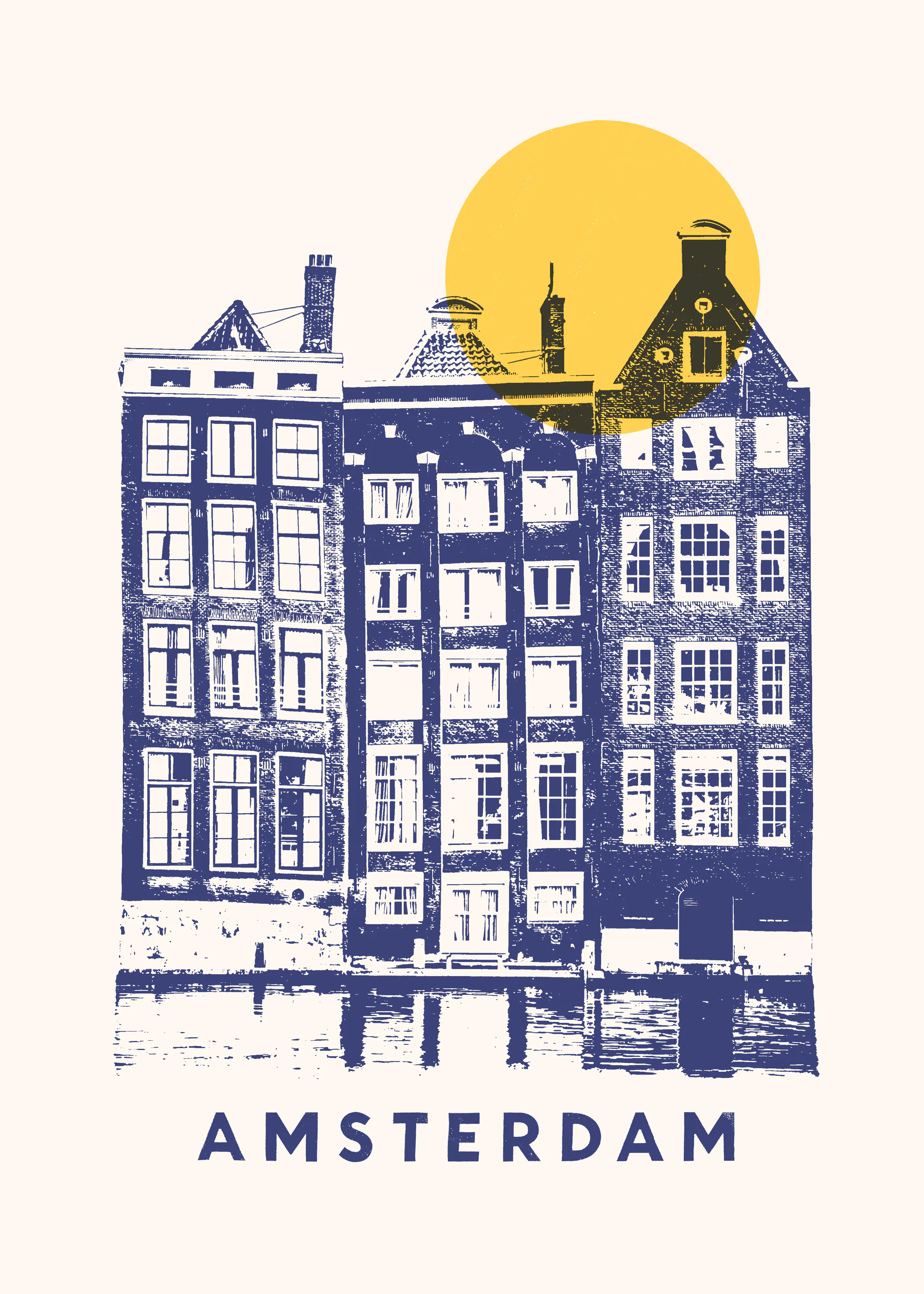 Navy Amsterdam Charm Poster 0