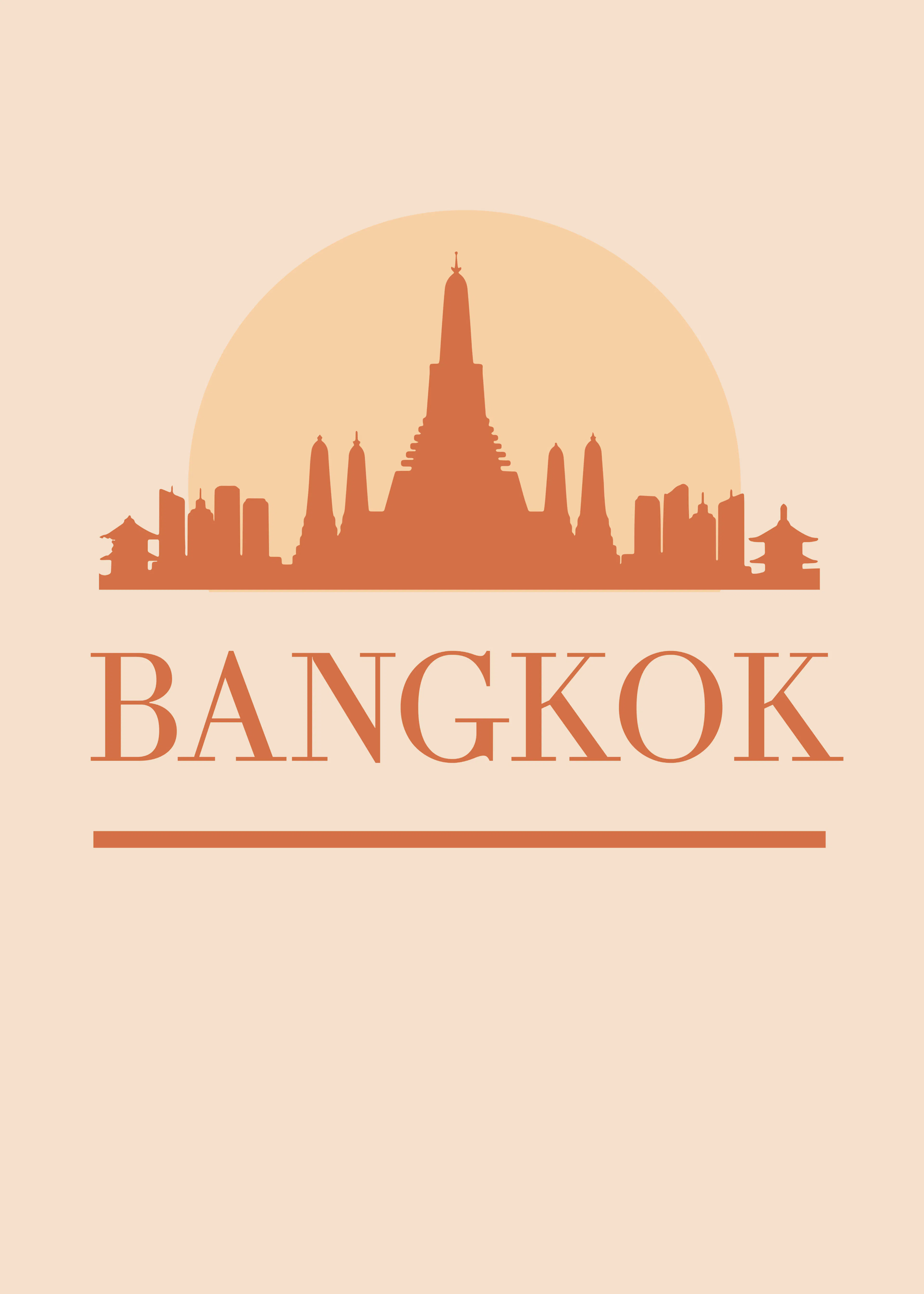 Bangkok Skyline Poster 0