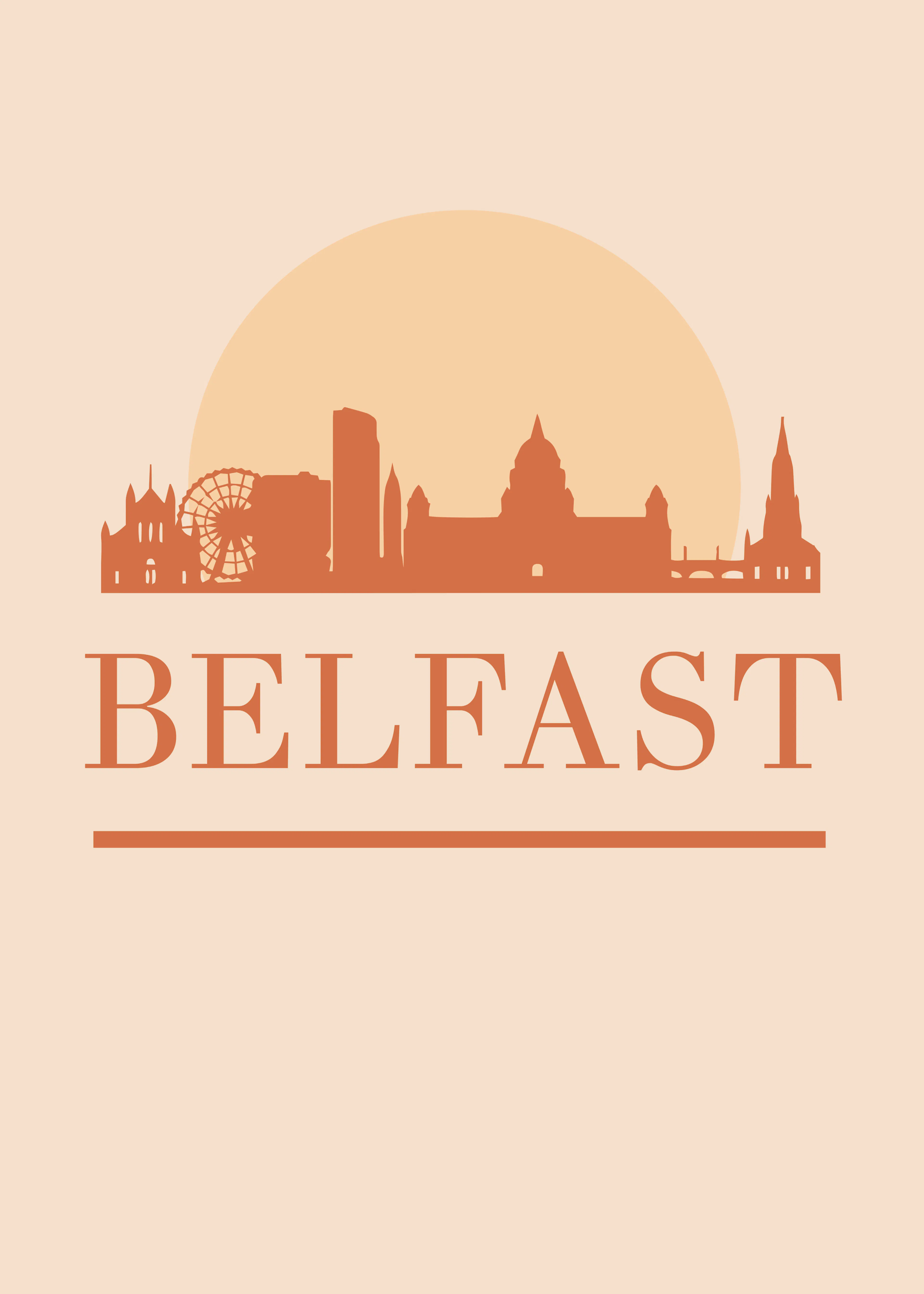 Belfast Skyline Poster 0