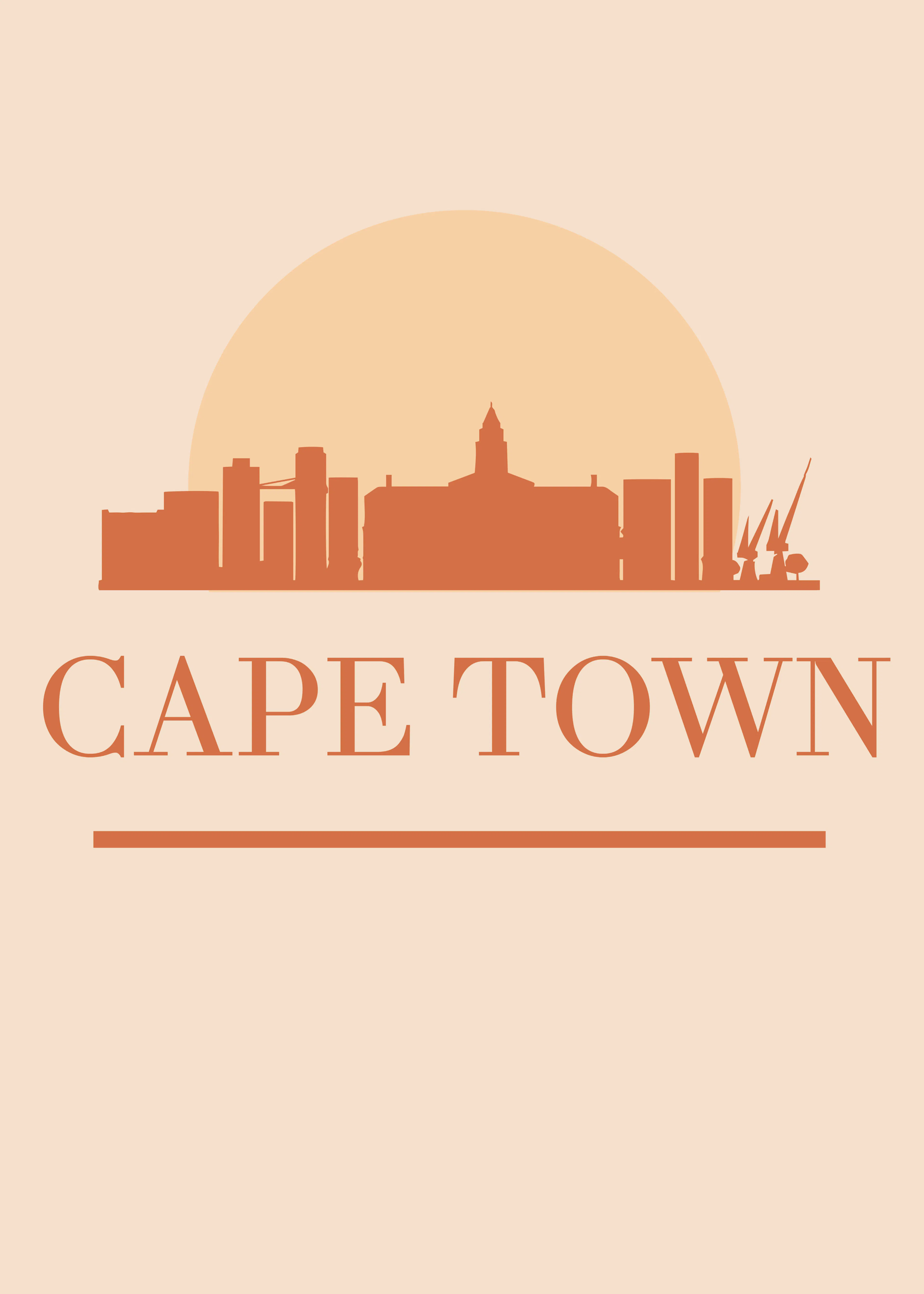 Cape Town Skyline Poster 0