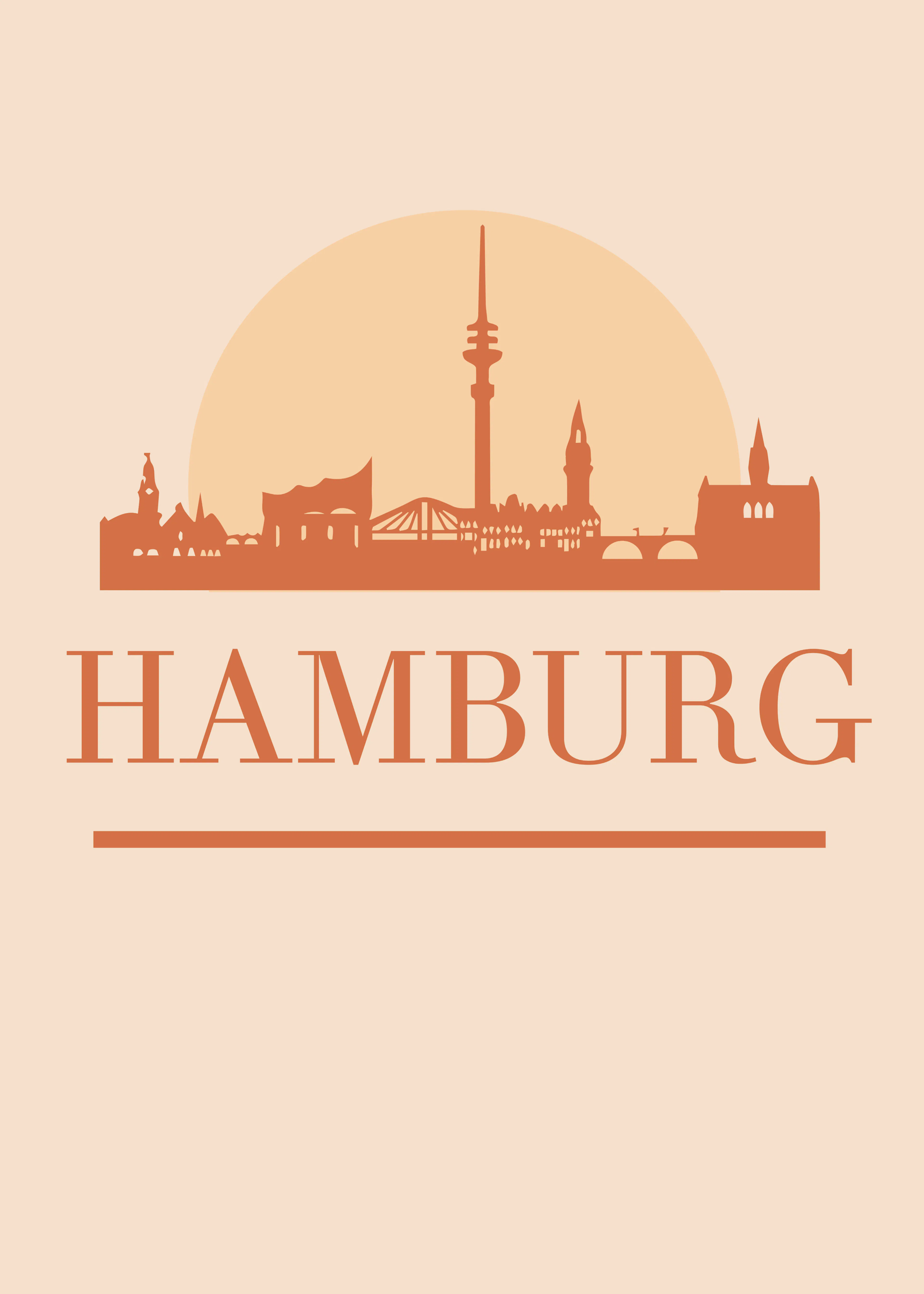 Skyline de Hamburgo Póster 0