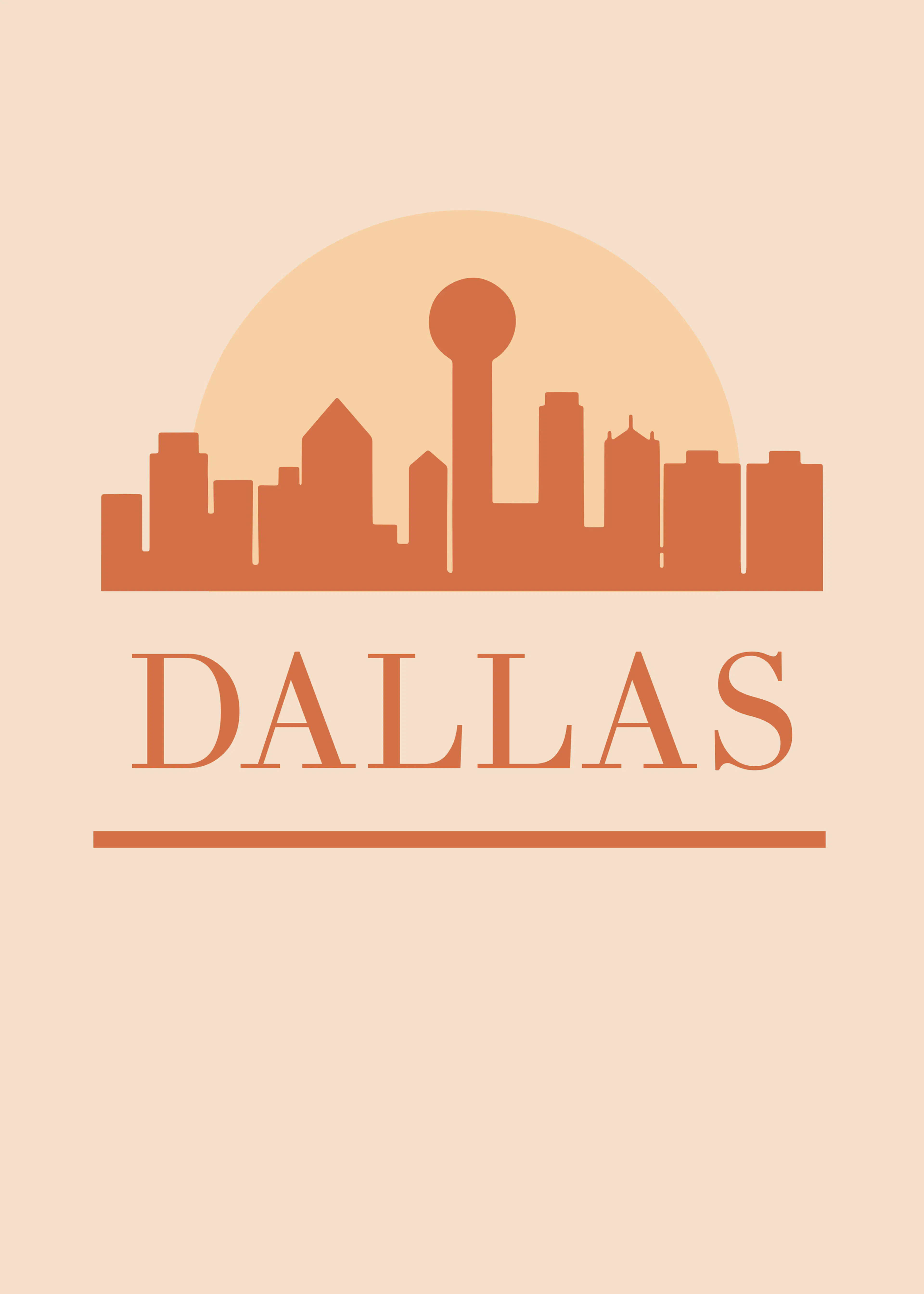 Skyline de Dallas Póster 0