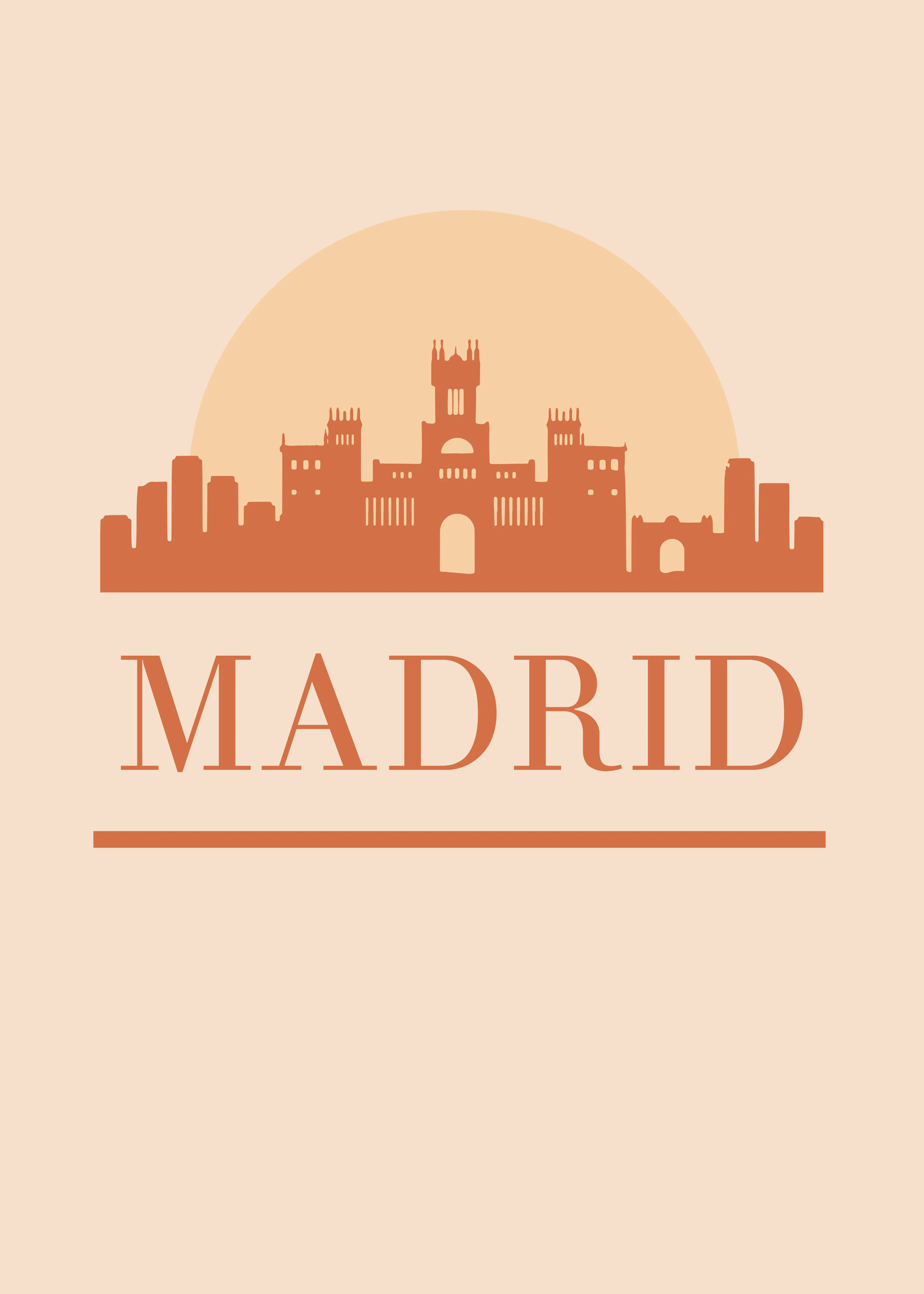 Madrid Skyline Poster 0