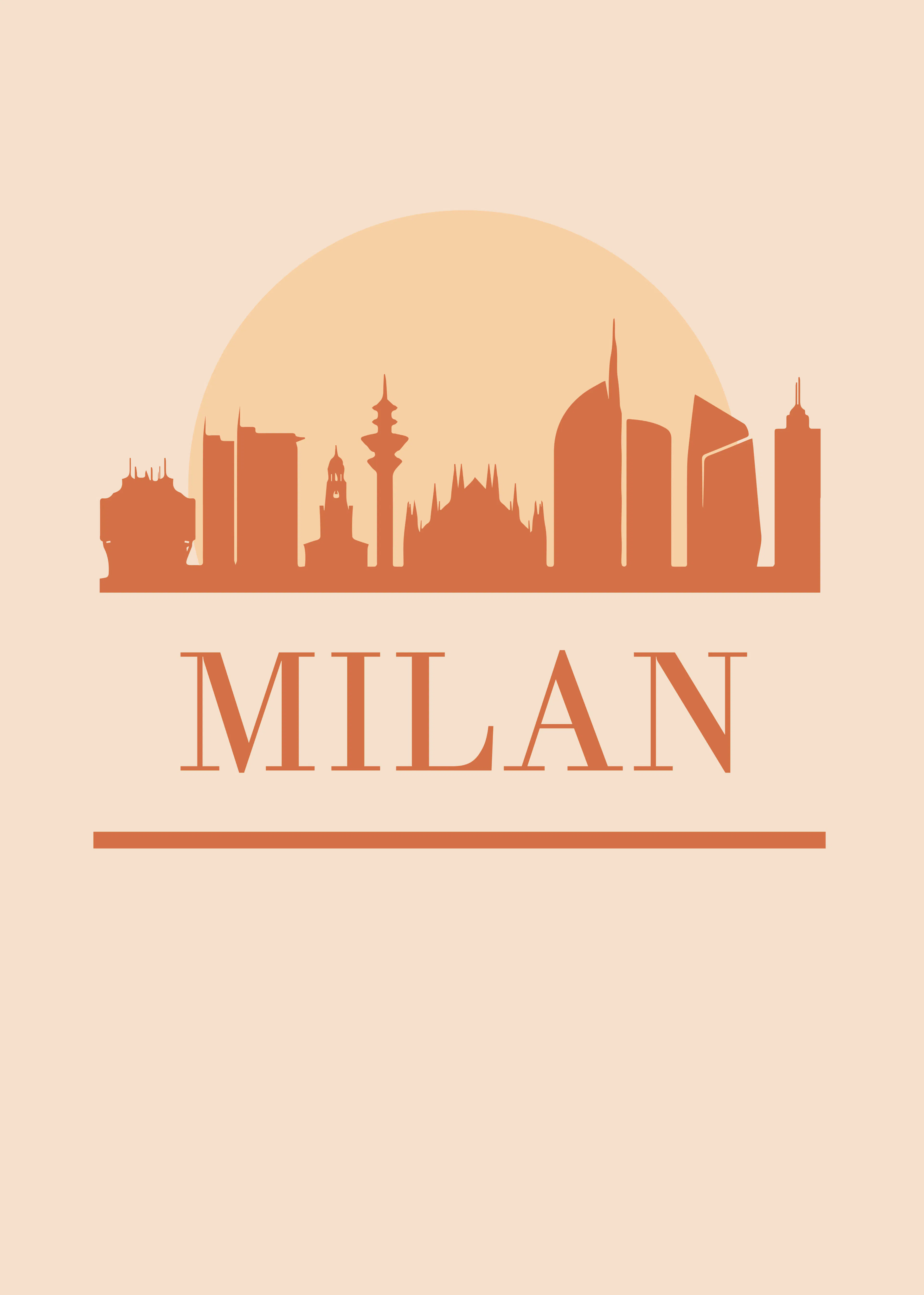Milan Skyline Poster 0
