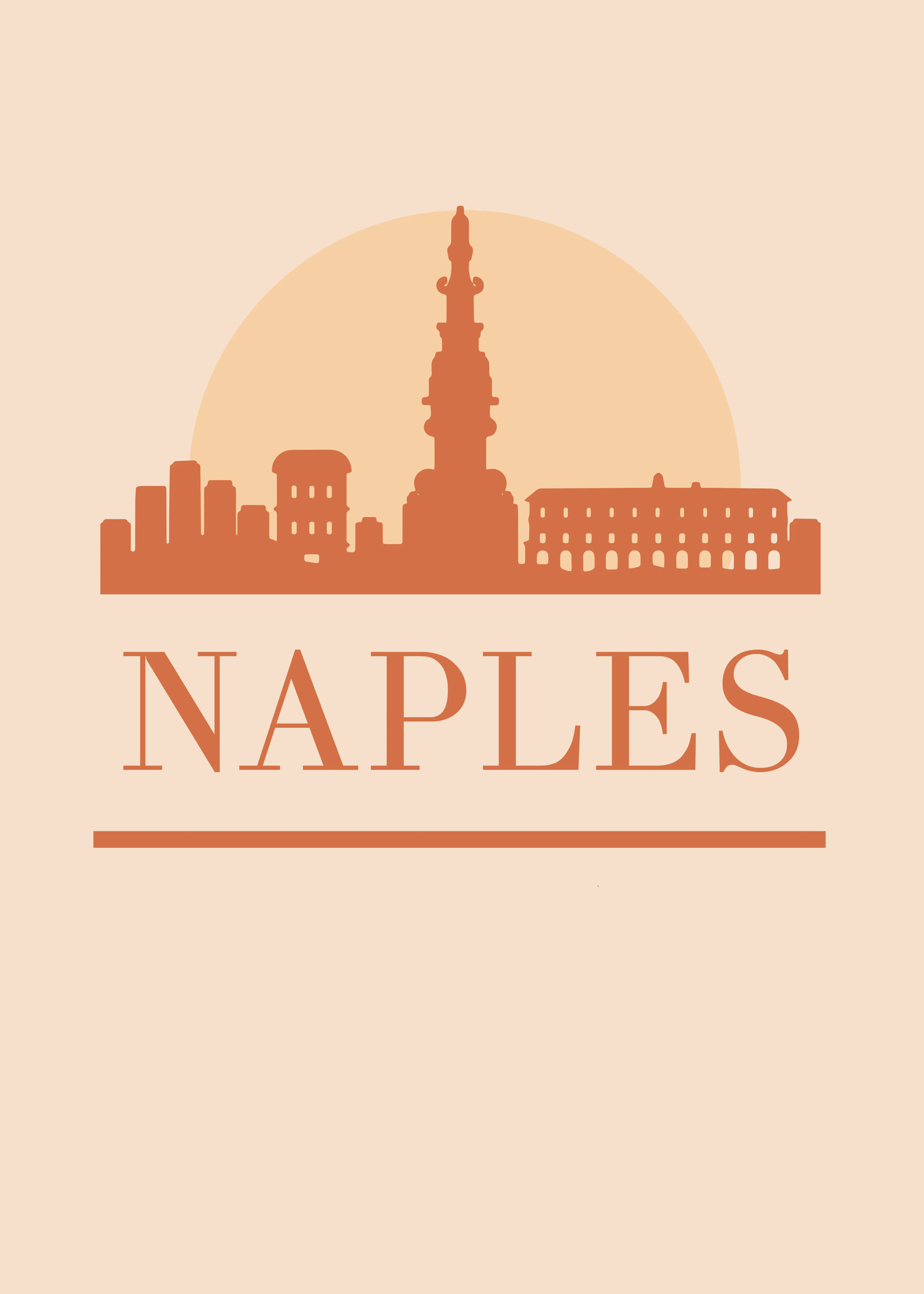 Naples Skyline Poster 0