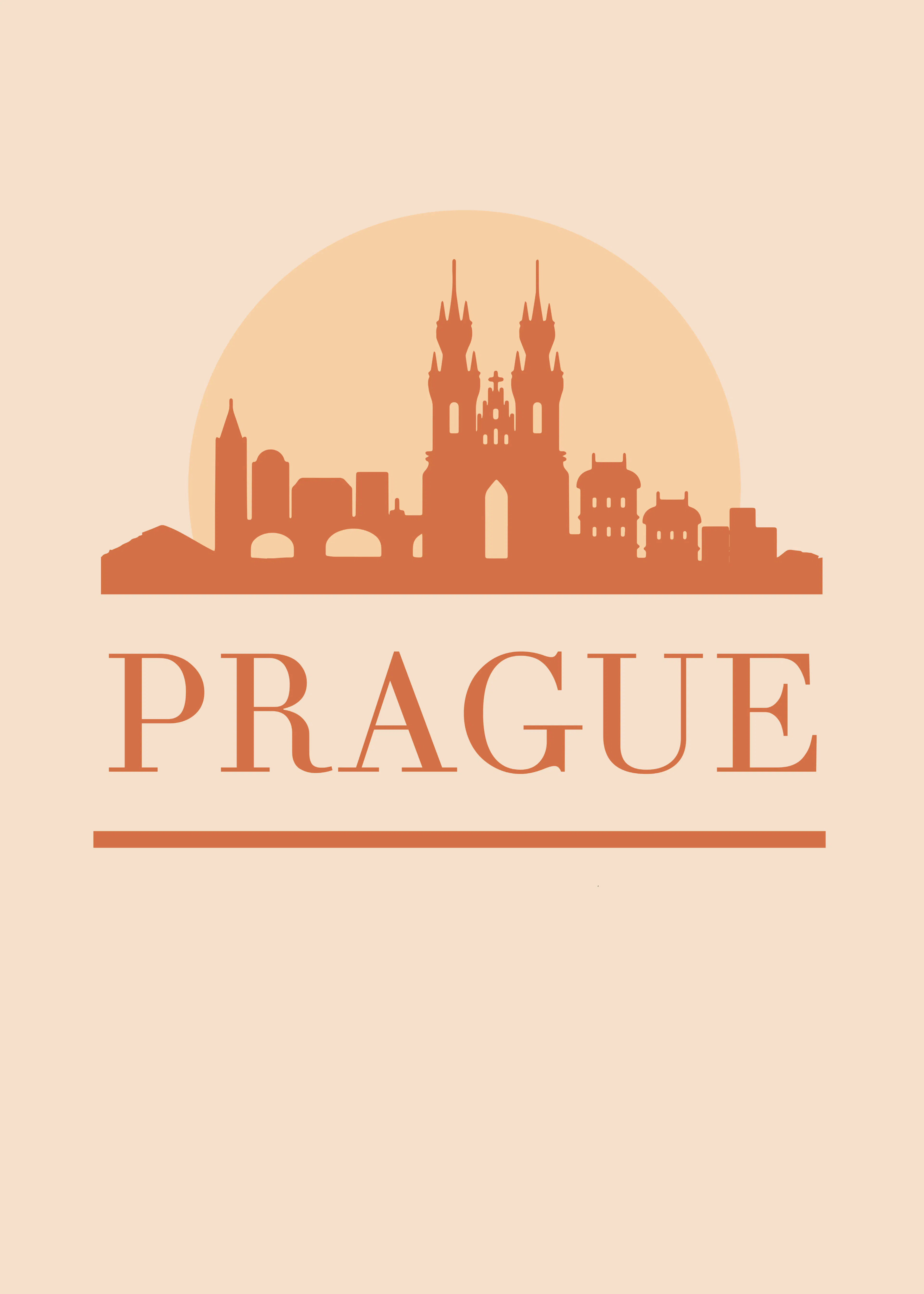 Prague Skyline Poster 0