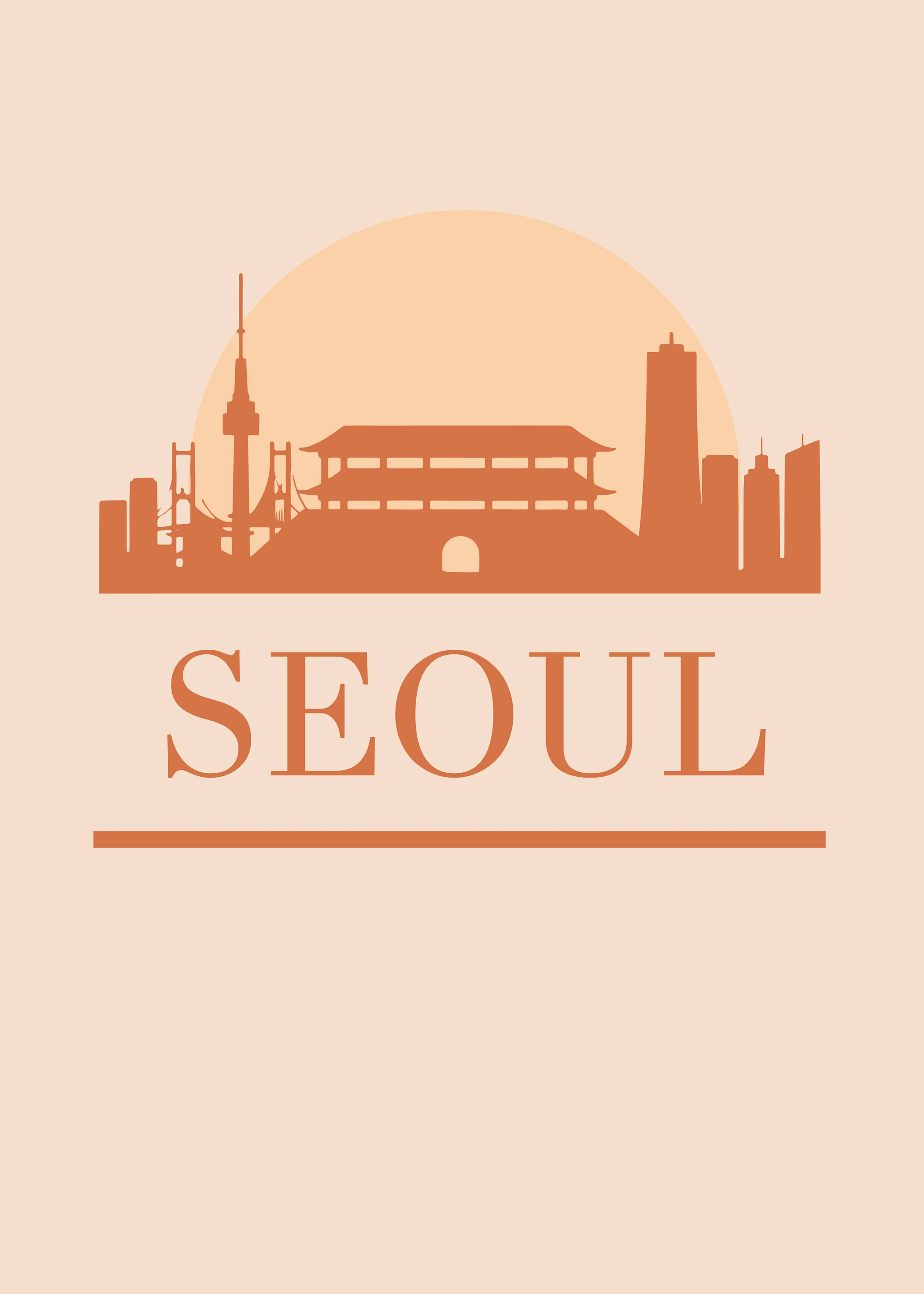 Seoul Skyline Poster 0