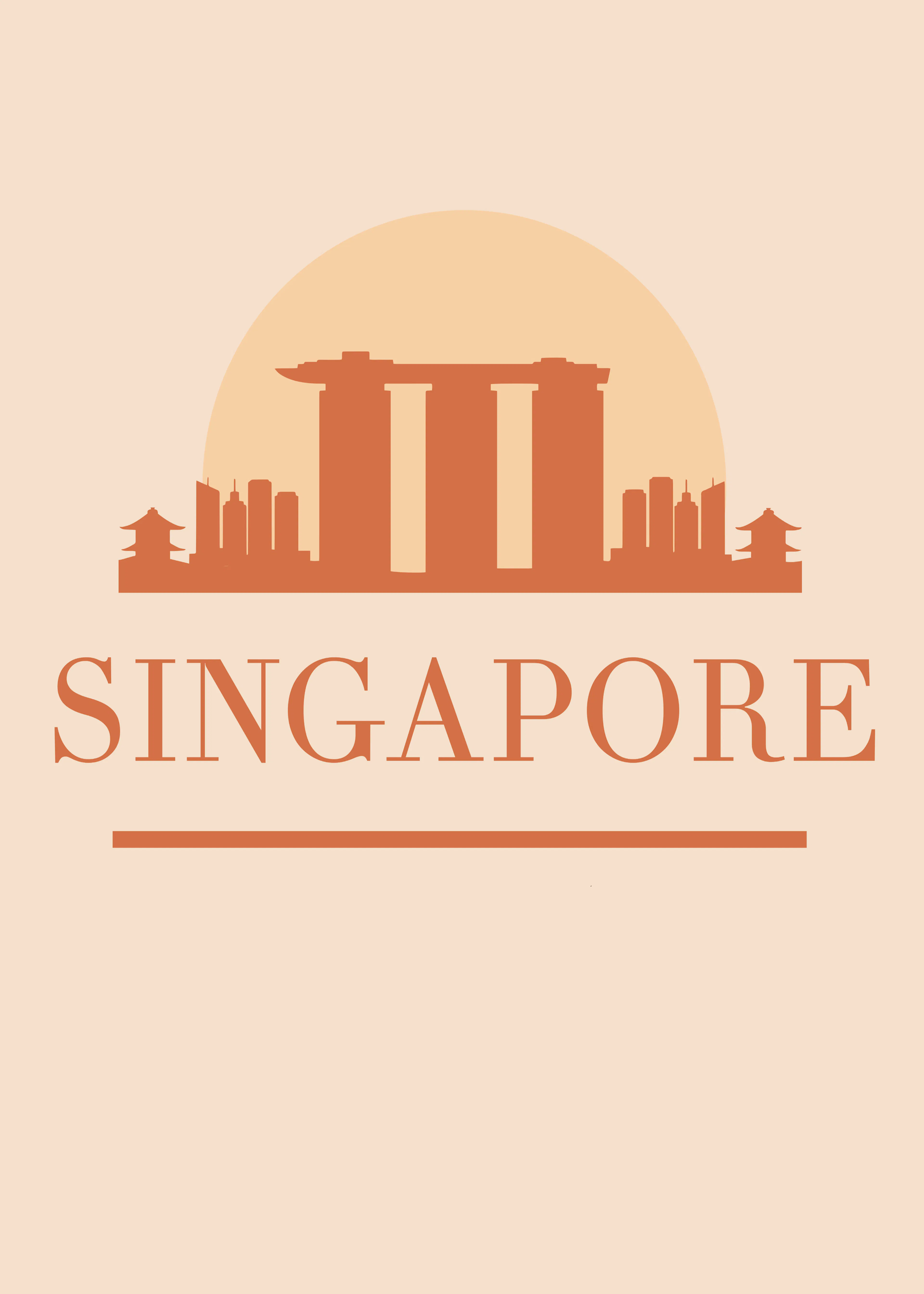 Sunset Singapore Poster 0