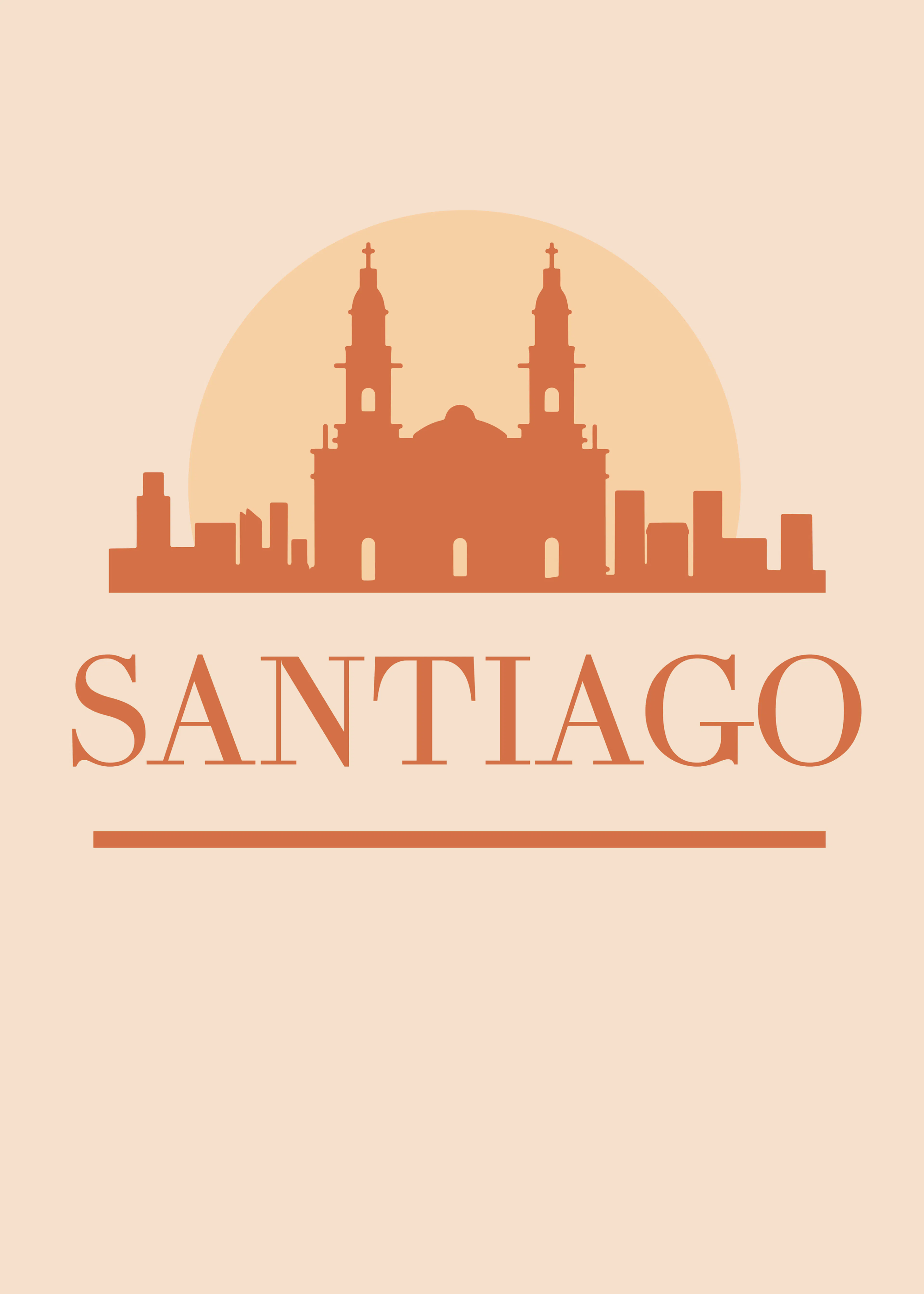 Santiago Skyline Poster 0