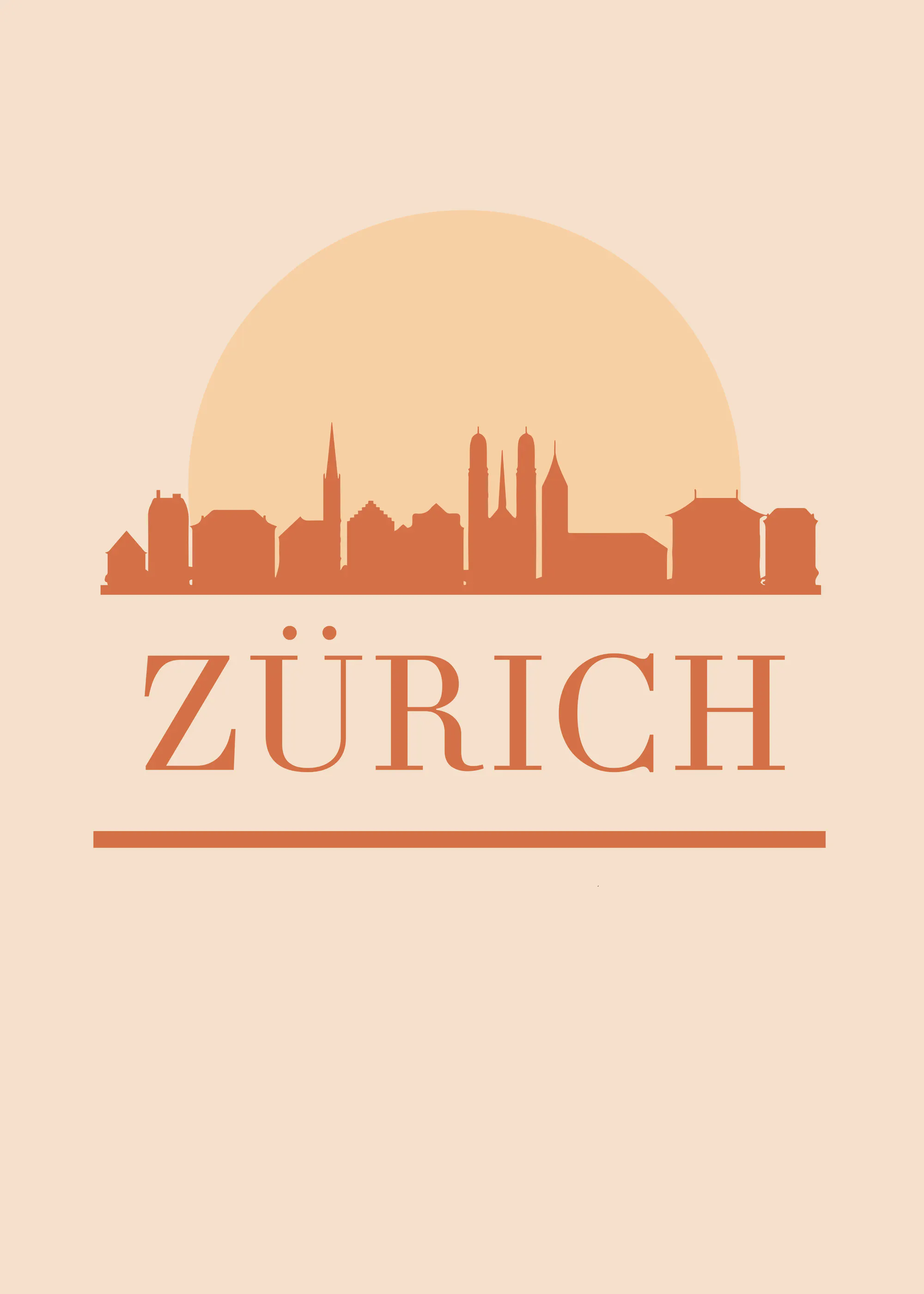 Zürich Skyline Poster 0