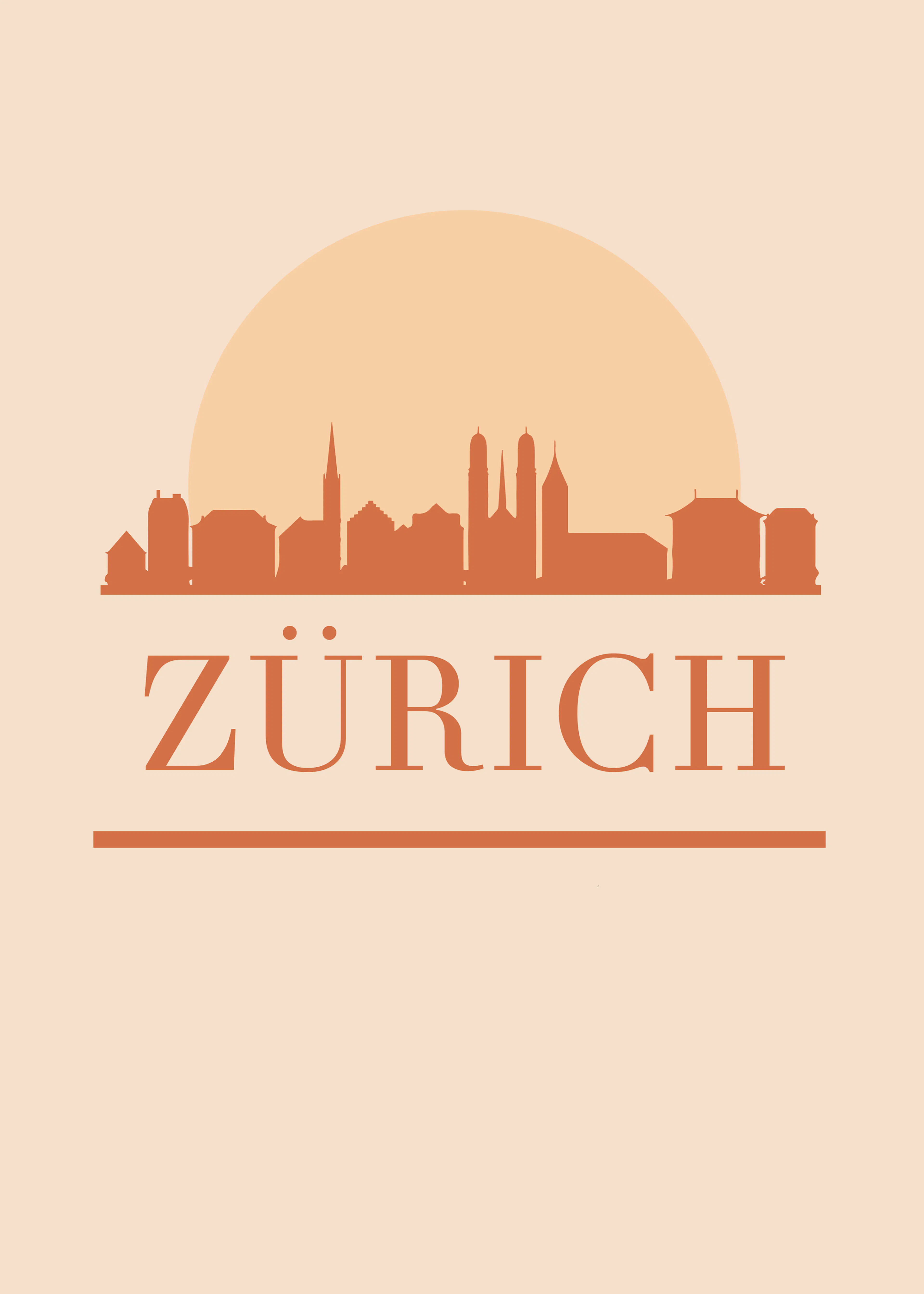Zürich Skyline Poster 0