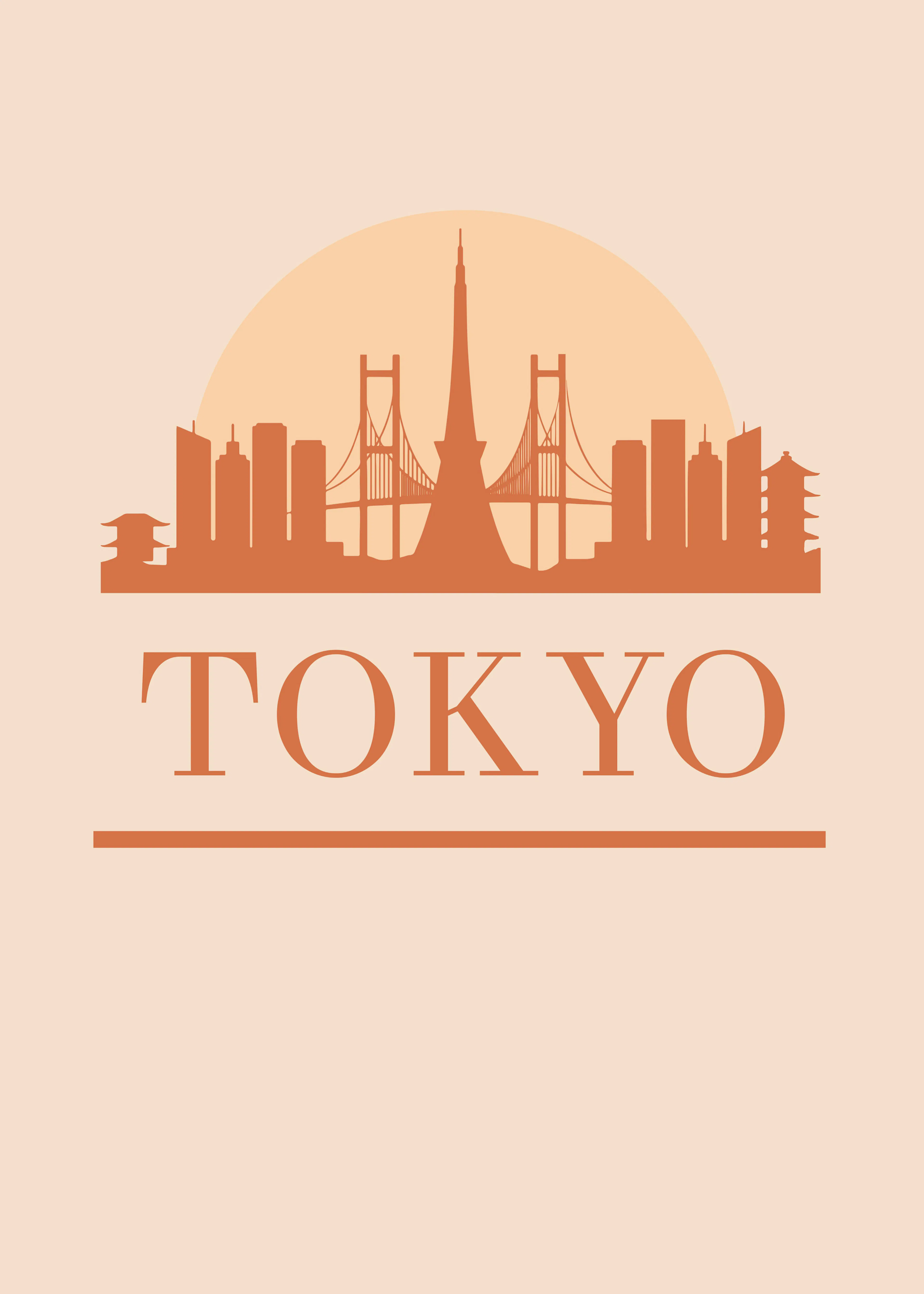 Tokyo Skyline Poster 0