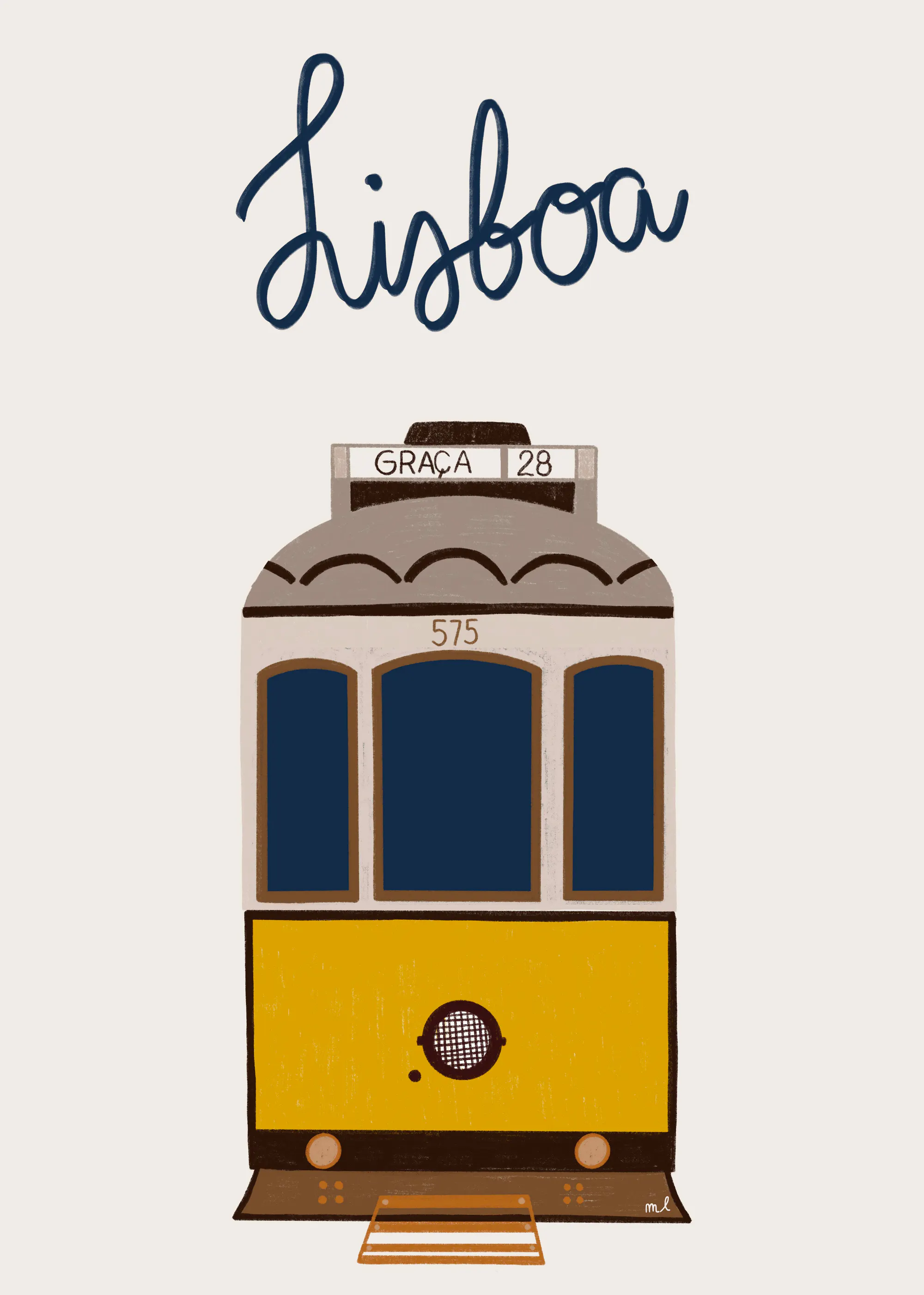 Tram di Lisbona Poster 0