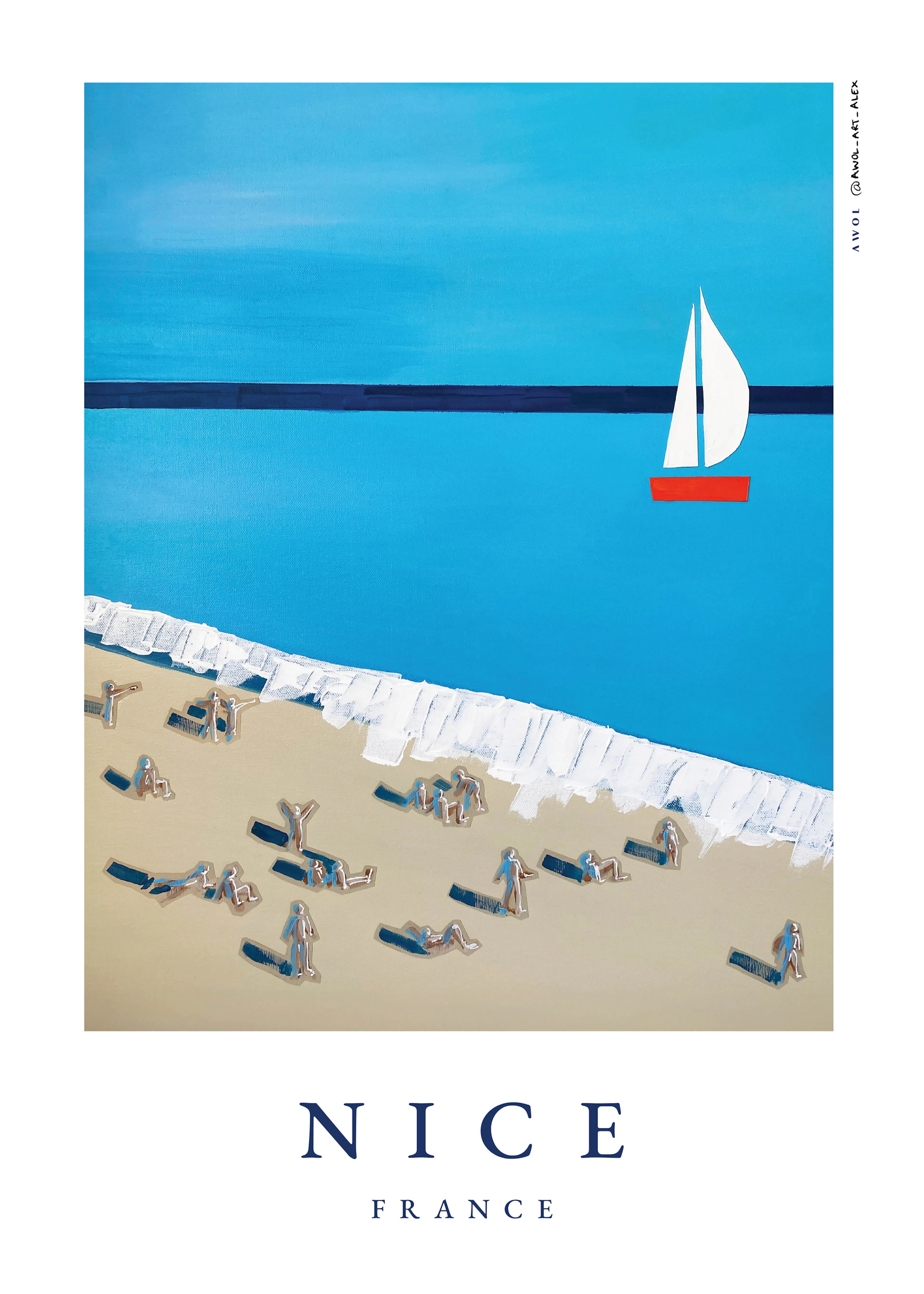 Sunny Seascape Poster 0