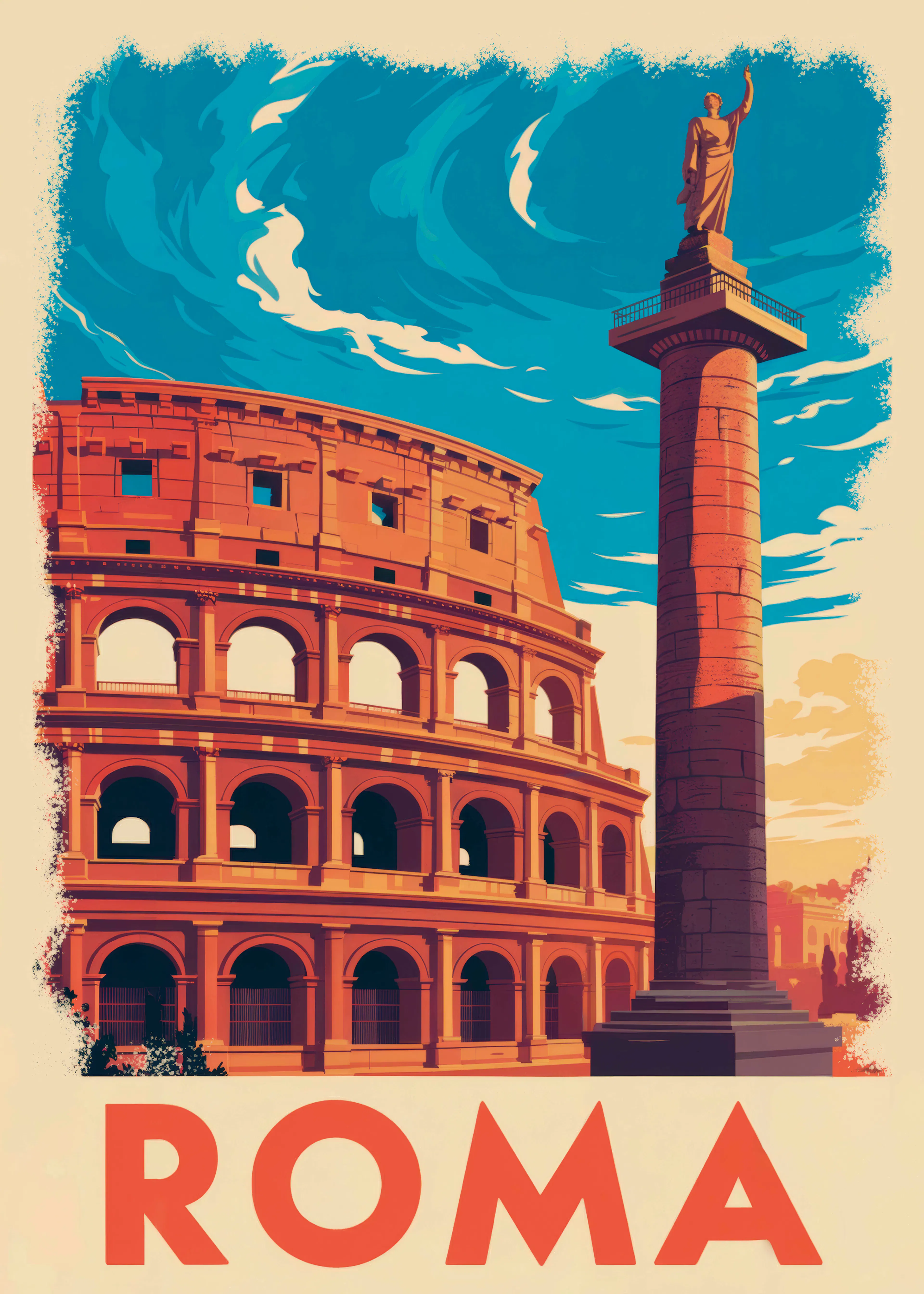 Roma Landmarks Poster 0