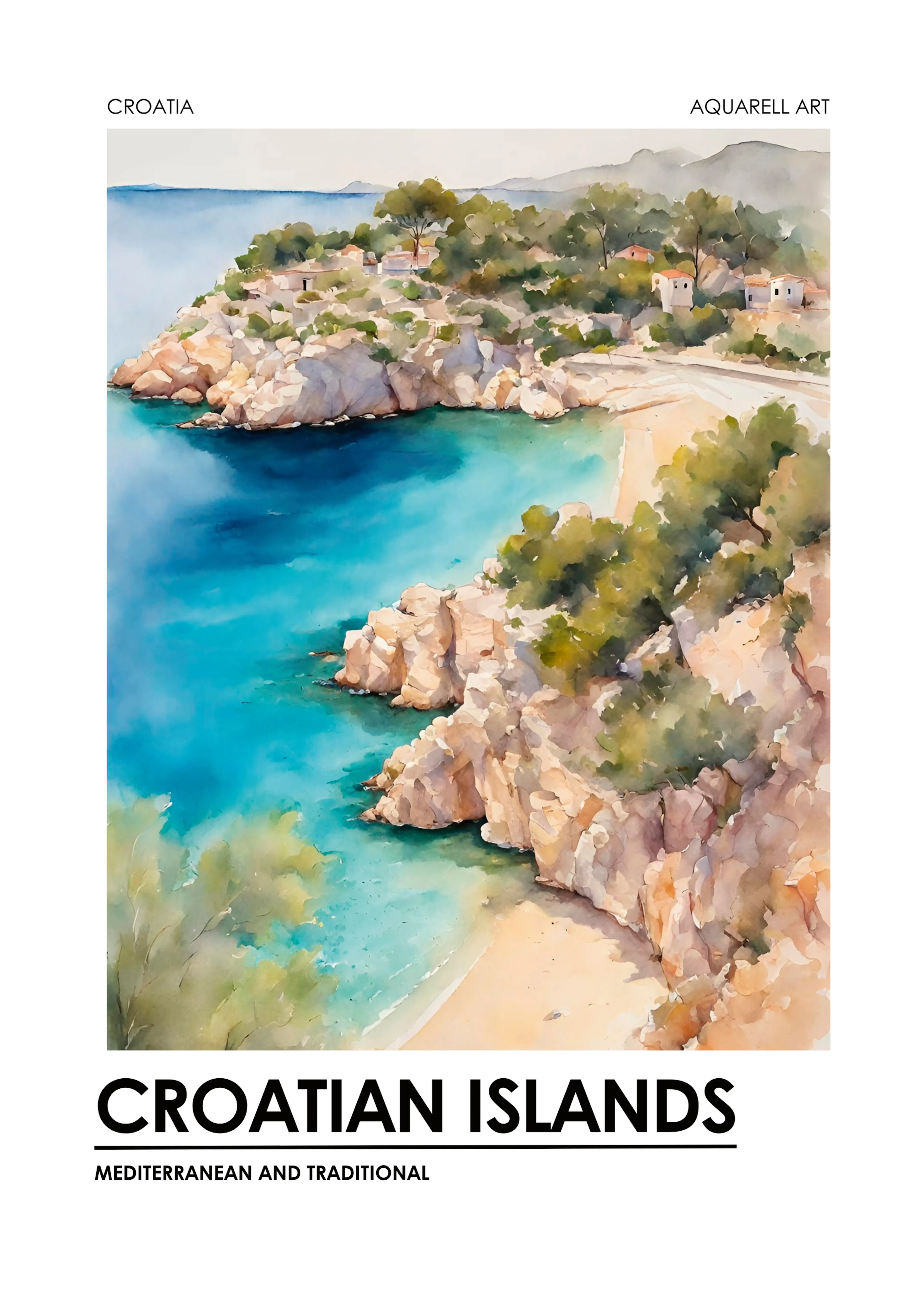 Croatian Coast Poster 0