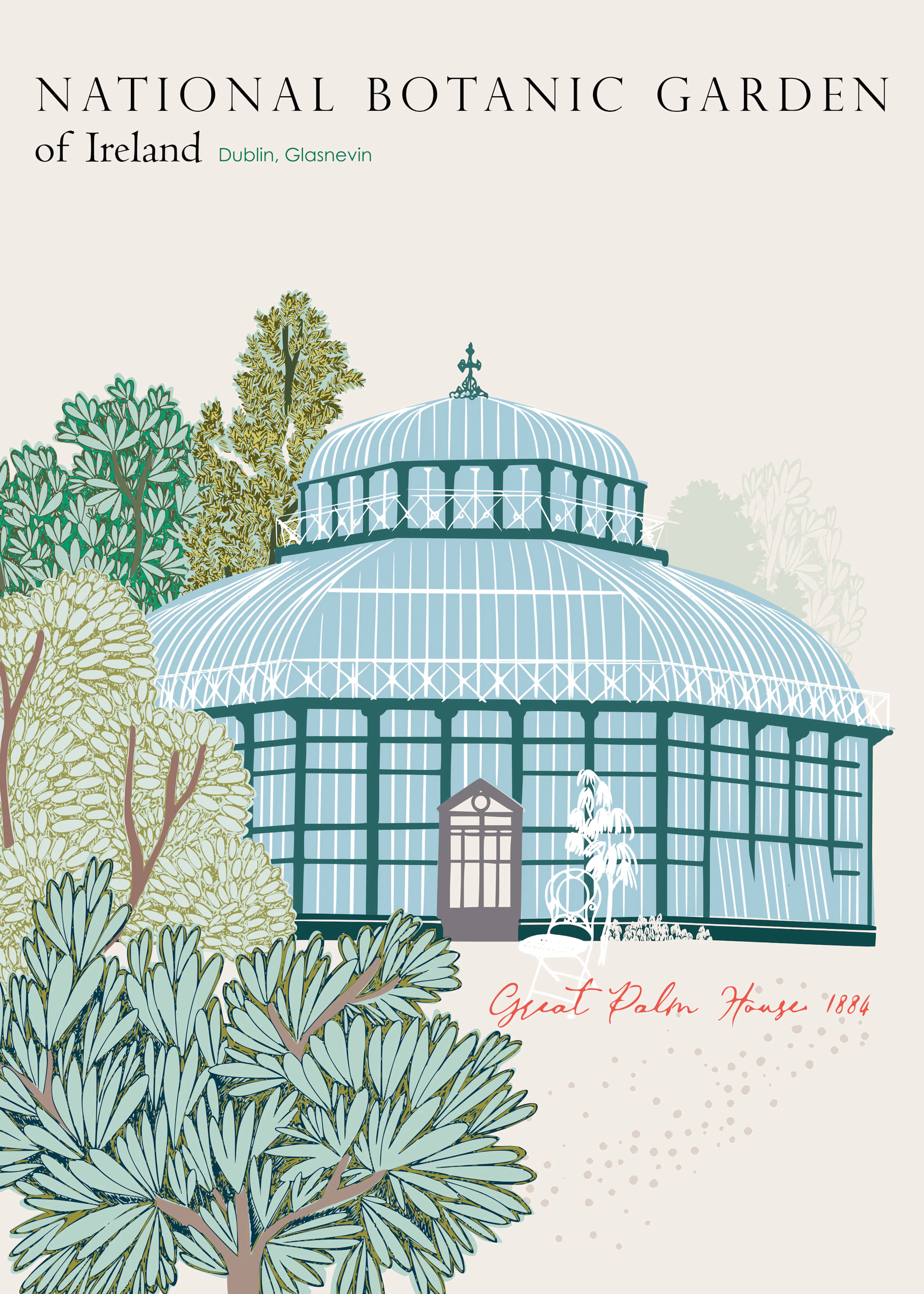 Blue Botanic Garden Poster 0