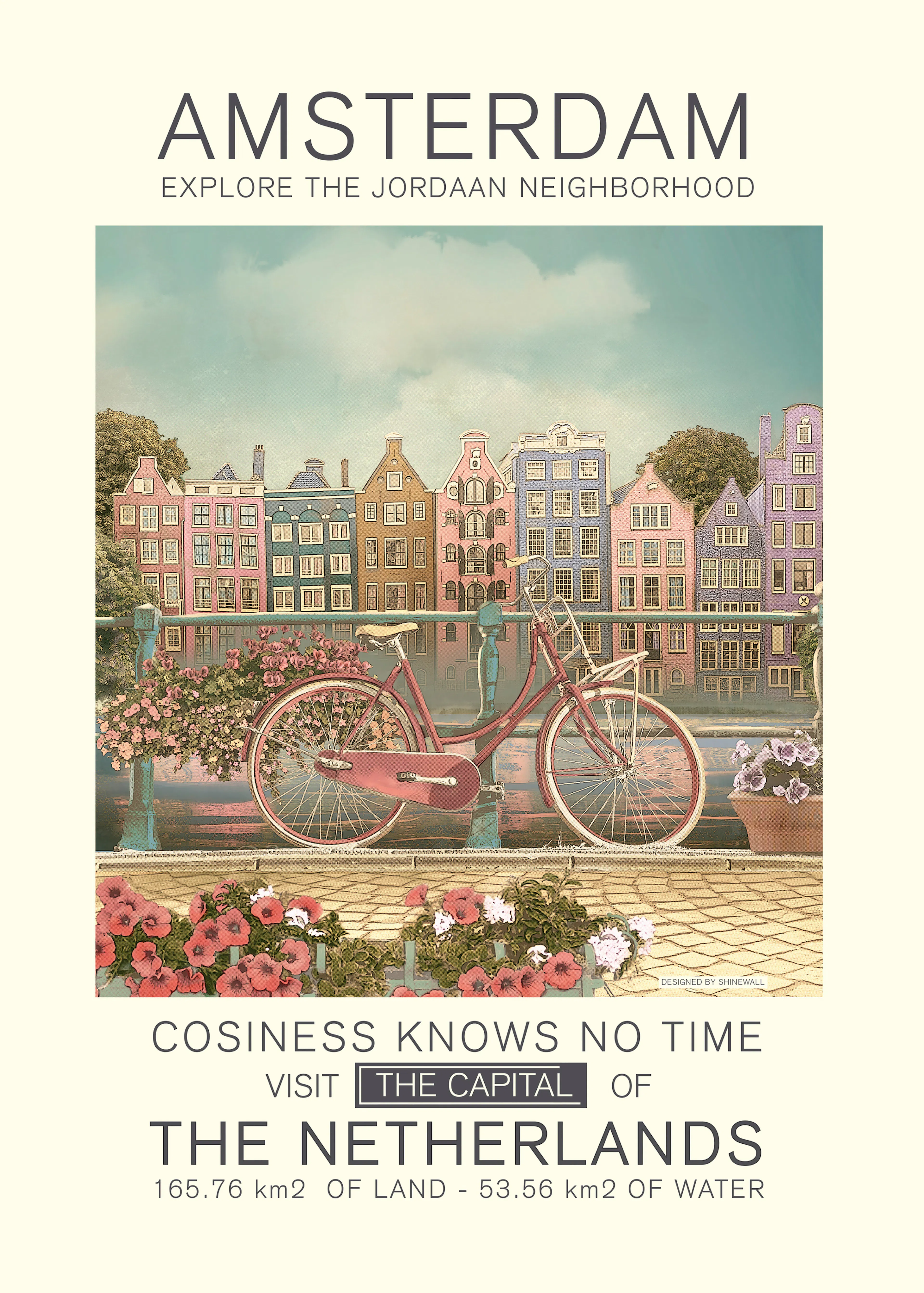 Pink Amsterdam Charm Poster 0