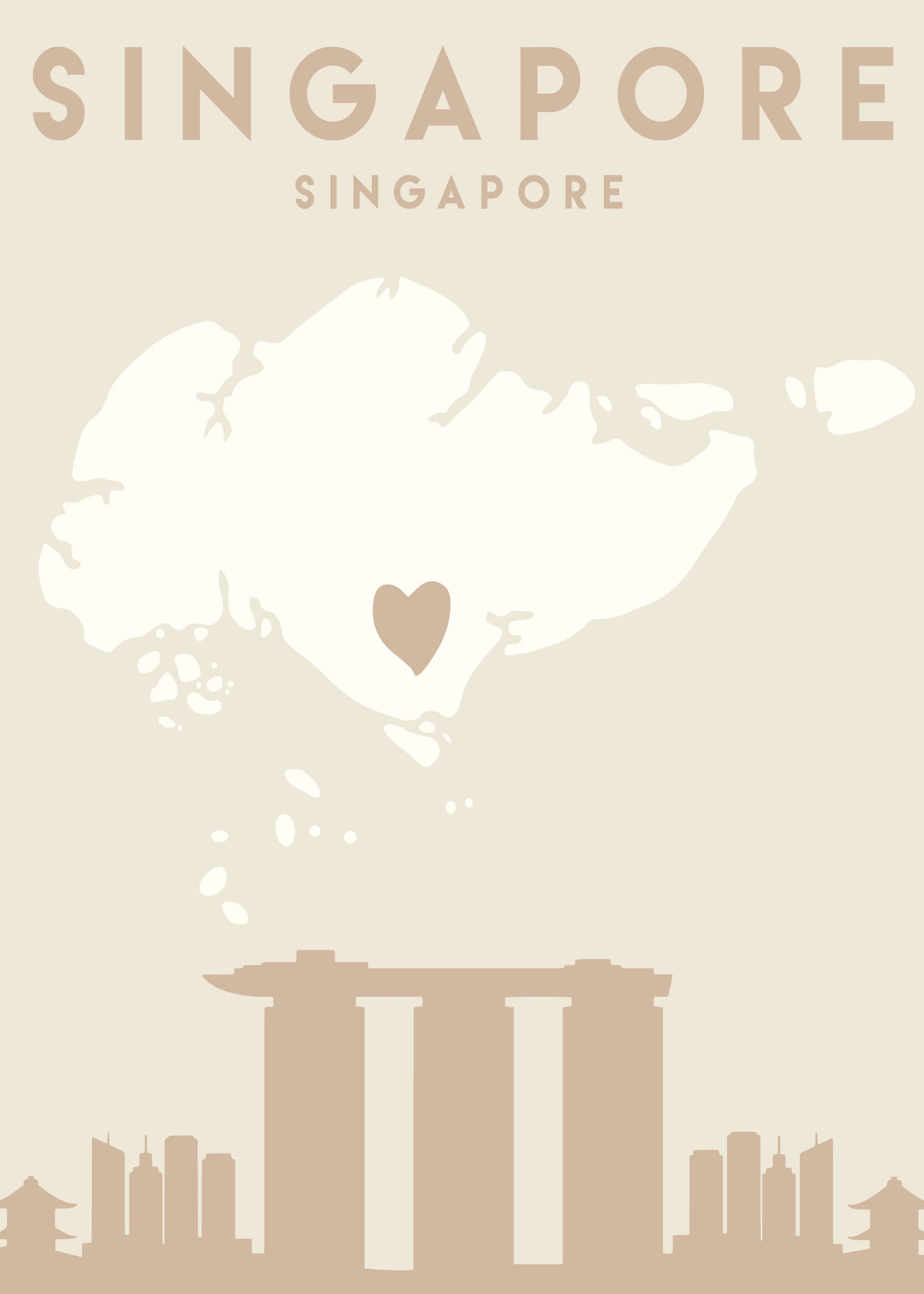 Singapore Skyline Poster 0