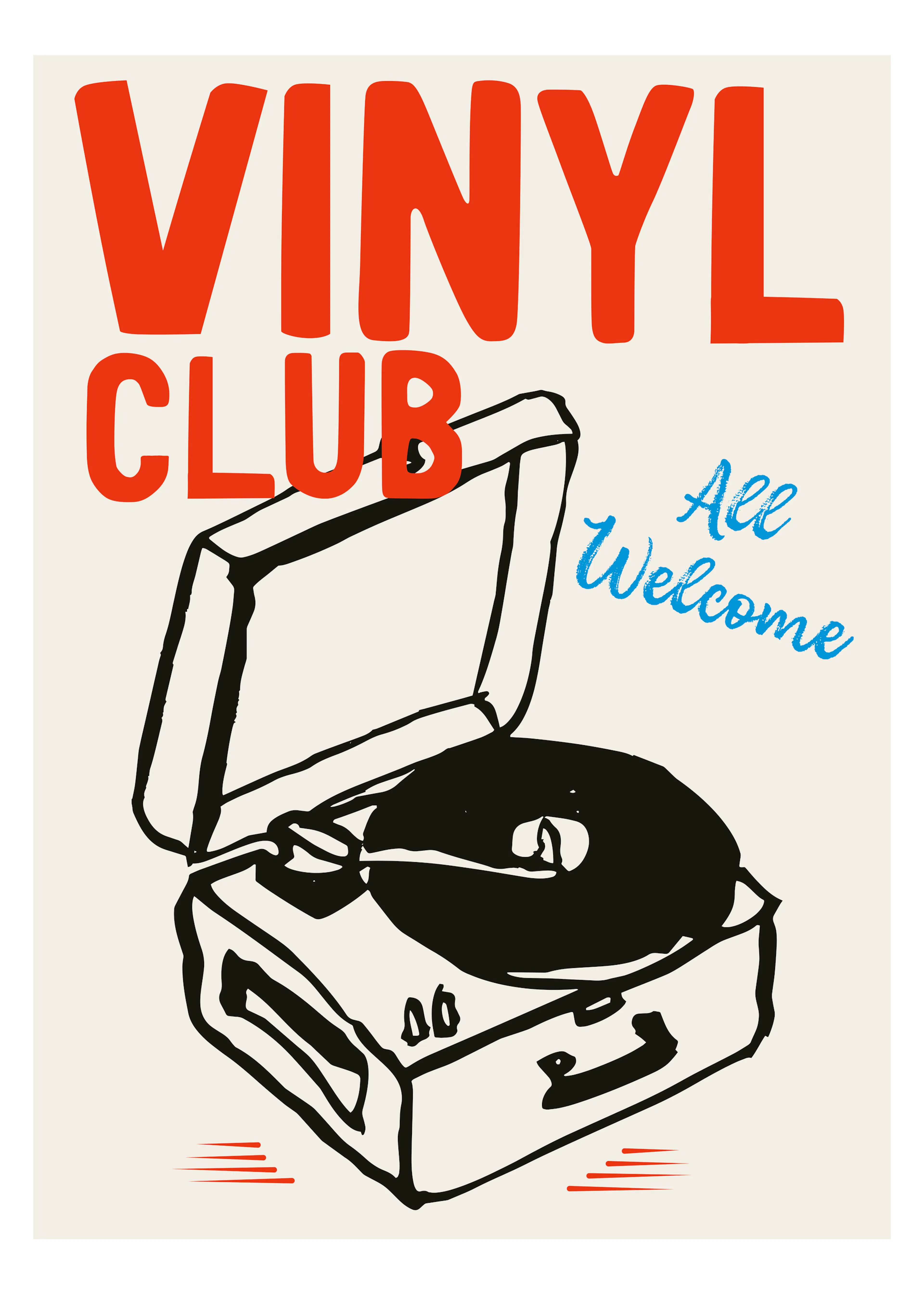 Red Vinyl Vibes Poster 0