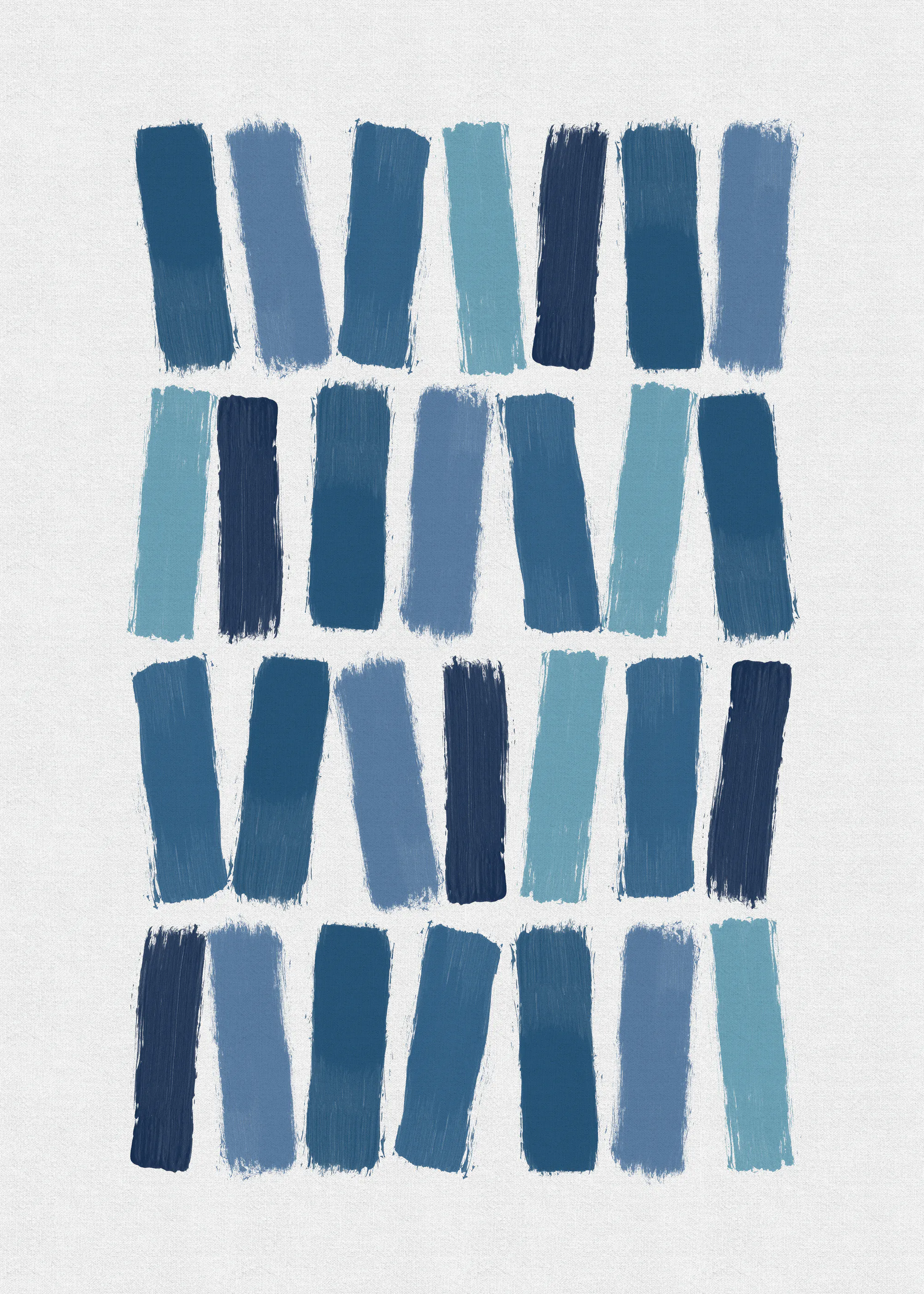 Blauw Ritme Poster 0