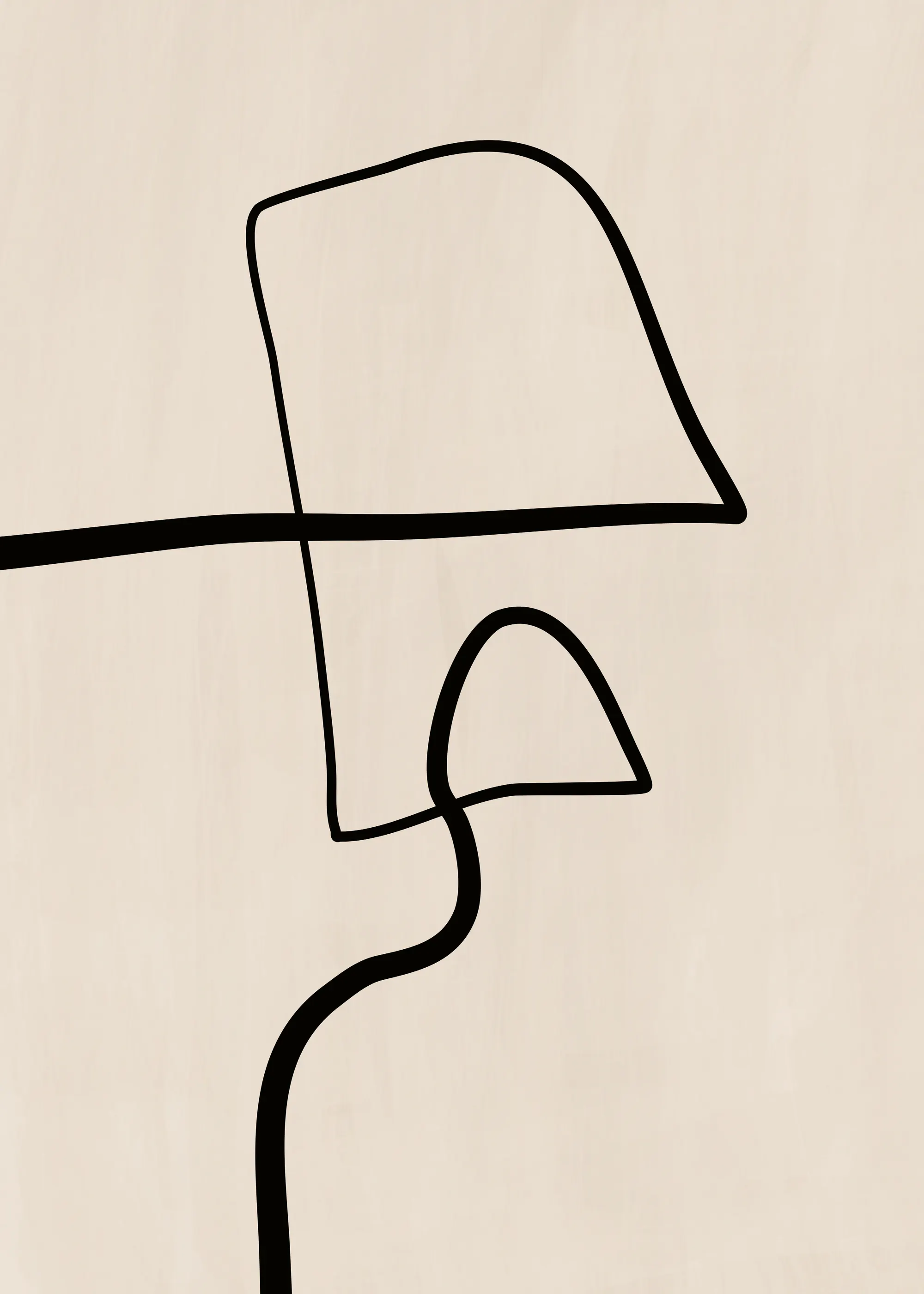 Abstrakte Linienkunst Poster 0