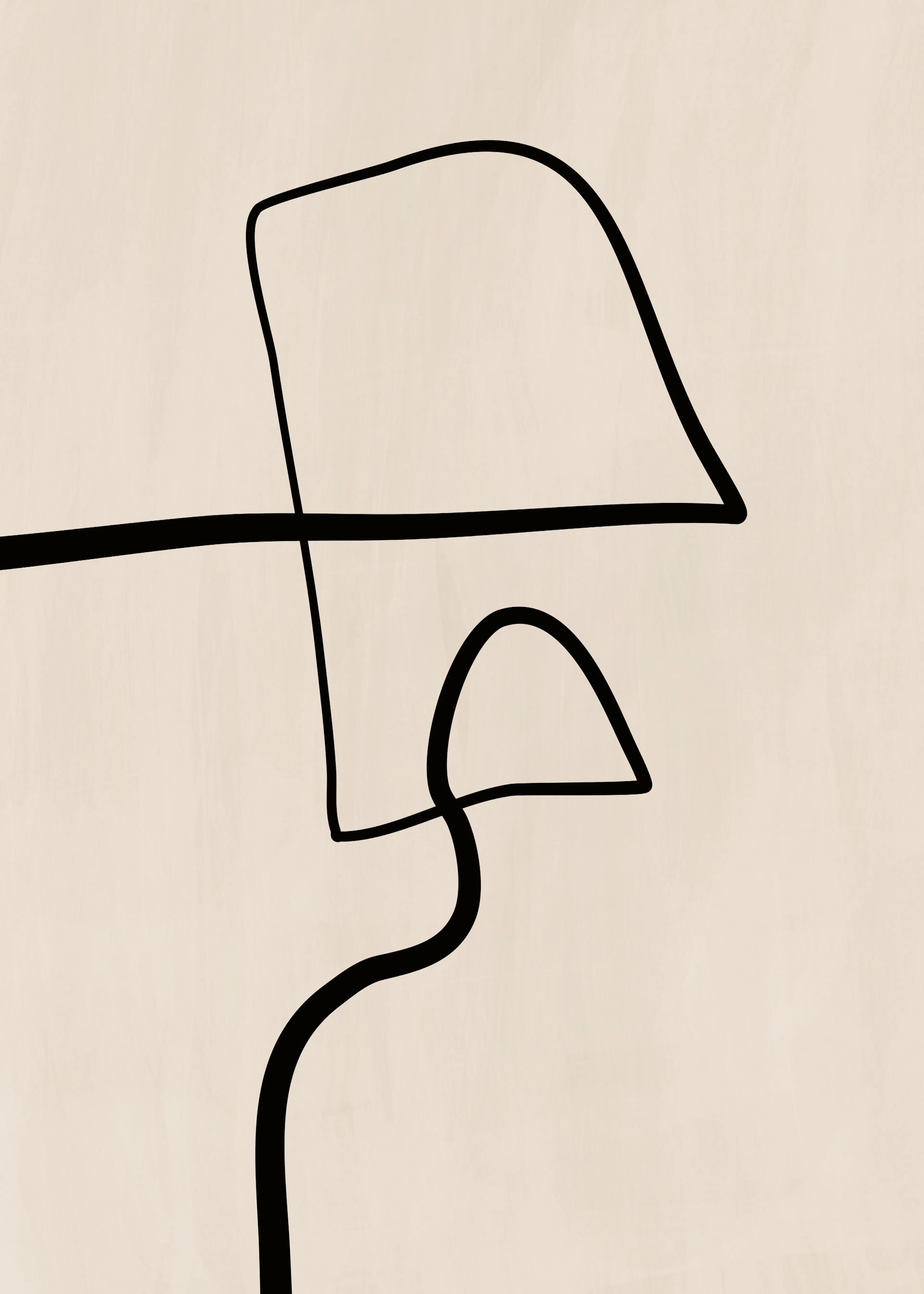 Abstract Line Art Poster 0