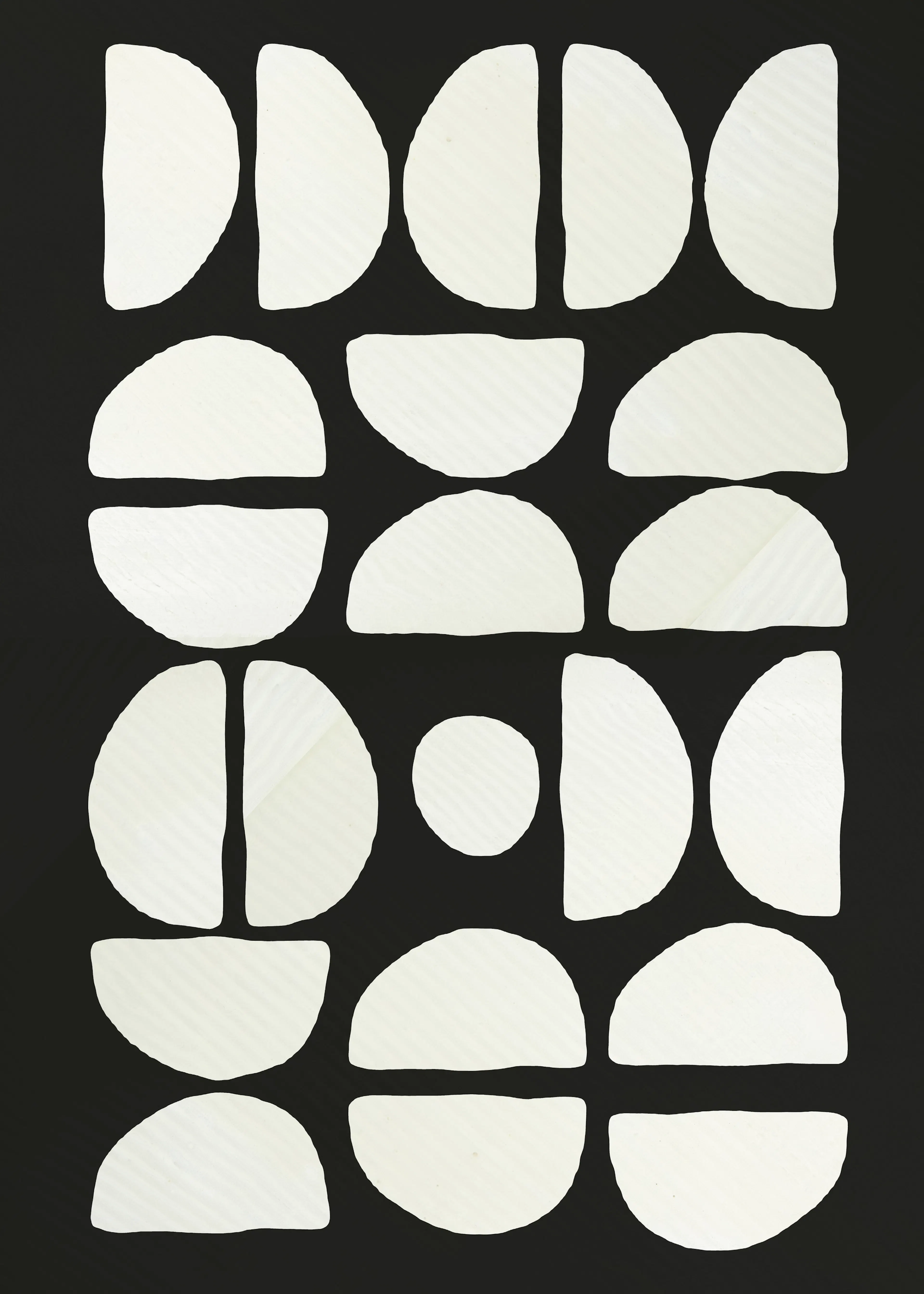 Dark Modern Shapes Poster 0