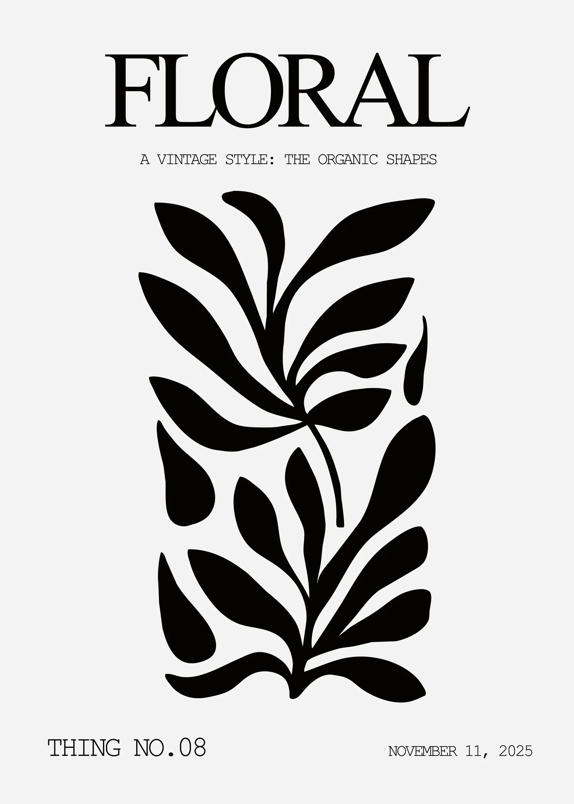 Dark Floral Elegance Poster 0