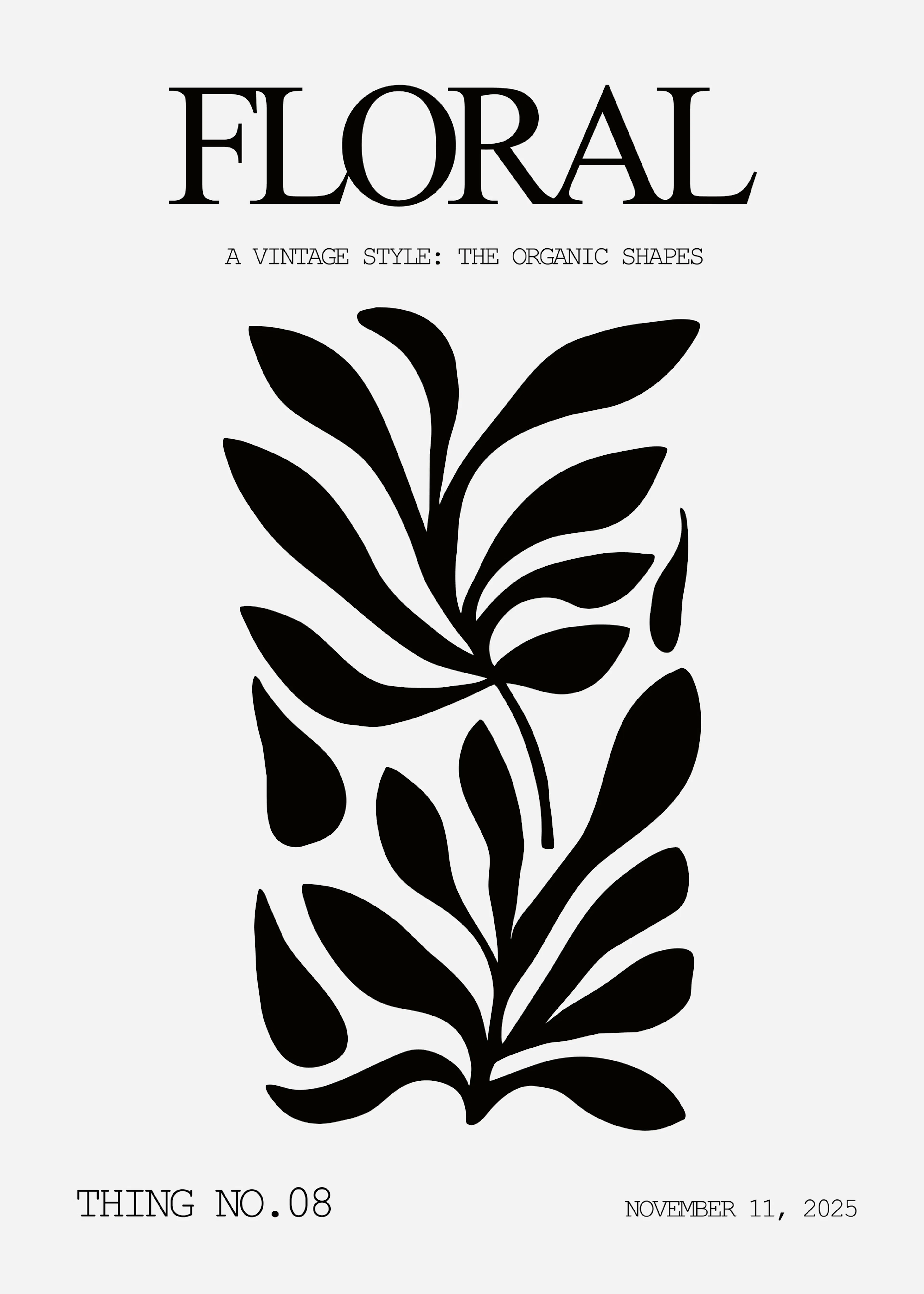 Dark Floral Elegance Poster 0