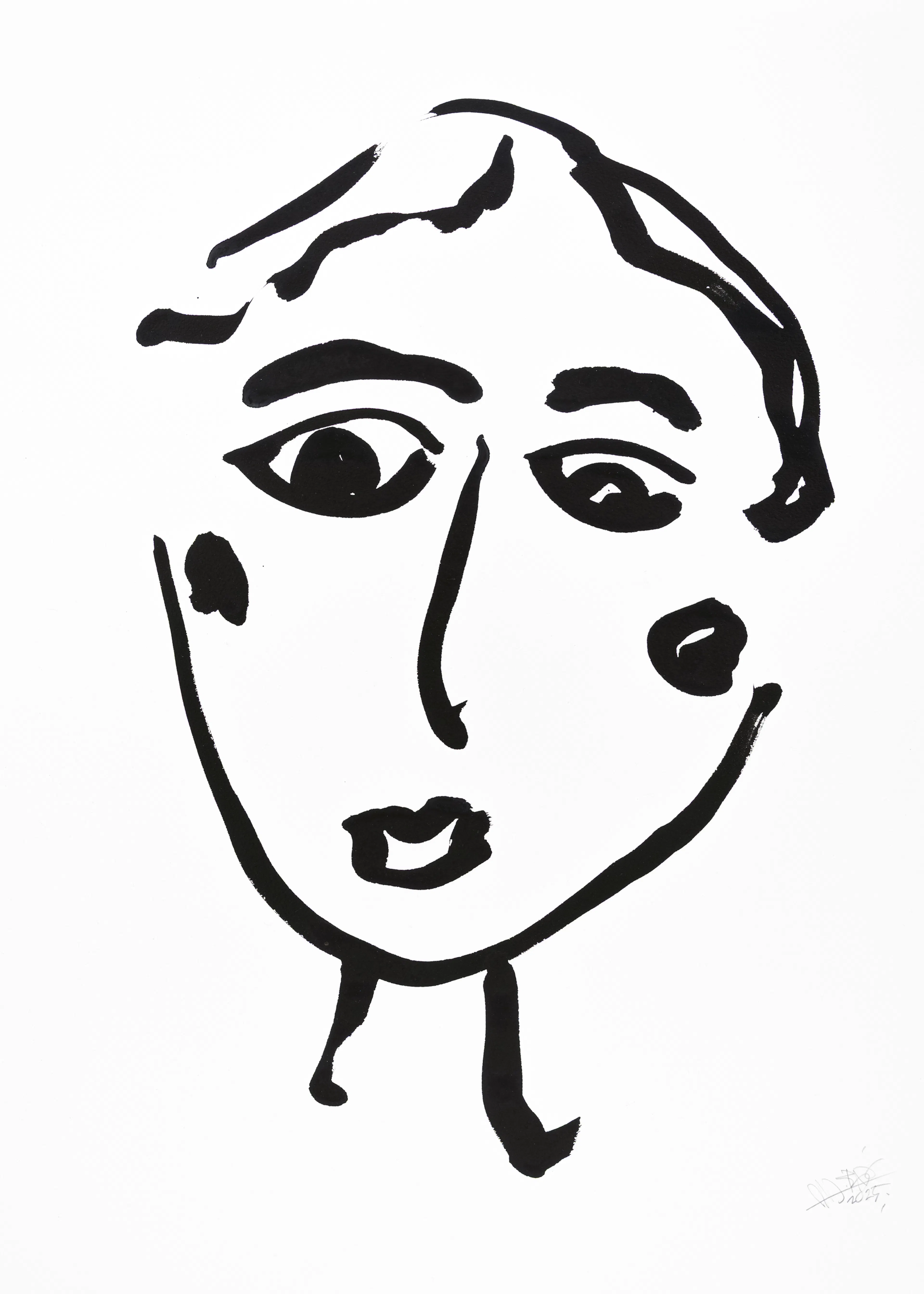 Minimalist Ebony Face Poster 0