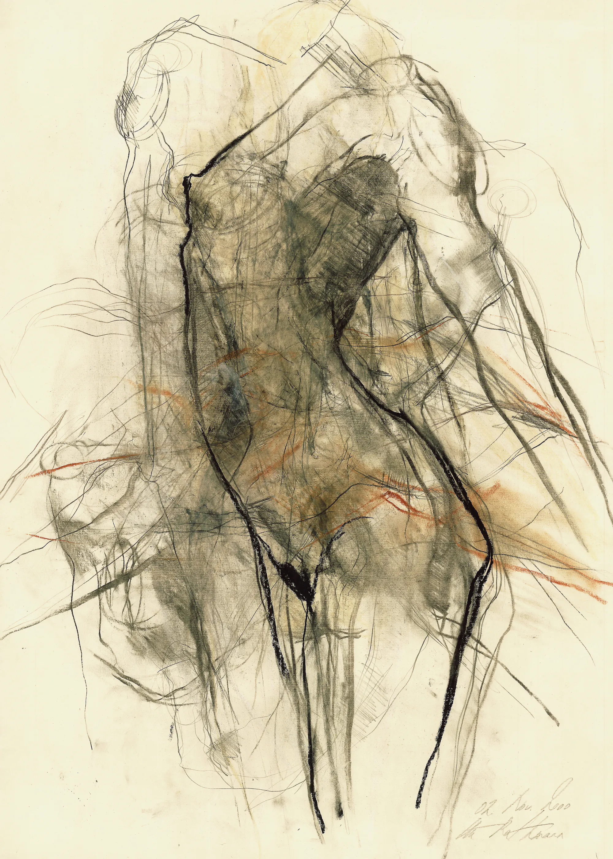 Brun Abstrakt Figur Plakat 0