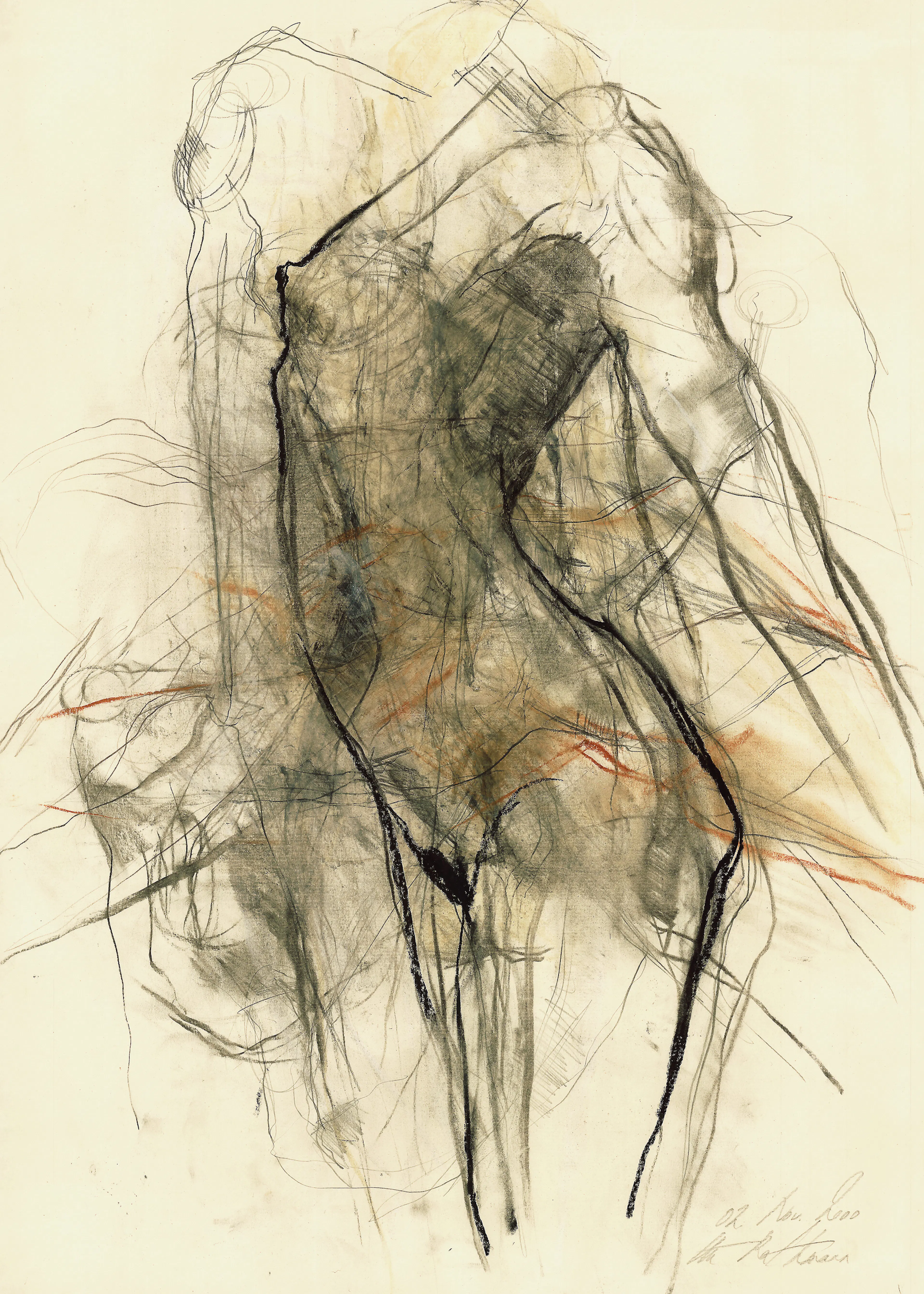 Brown Abstract Figure Poster 0