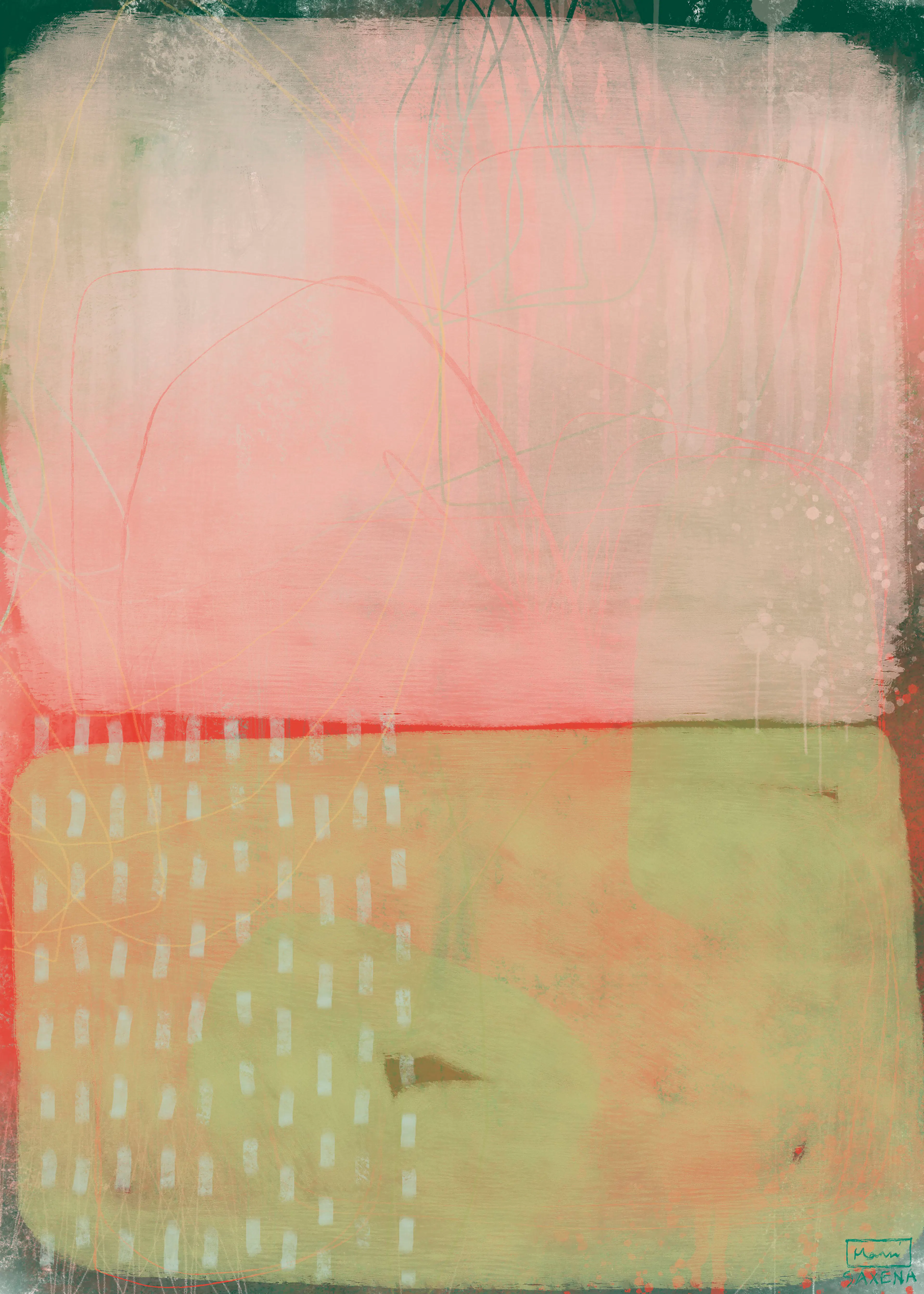 Green Soft Abstract Poster 0